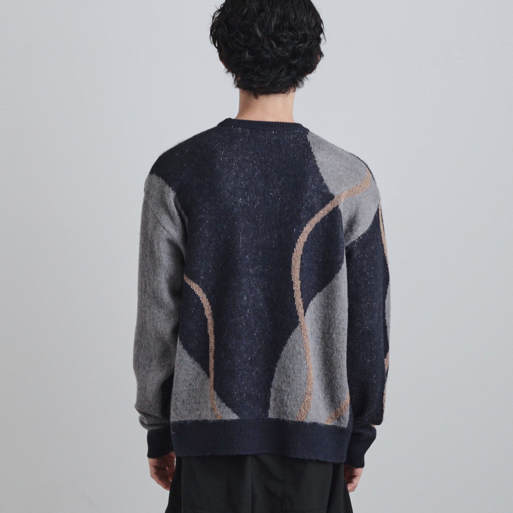 tk.TAKEO KIKUCHI「コンプリケートラインアートプルオーバー」|ニット・セーター|