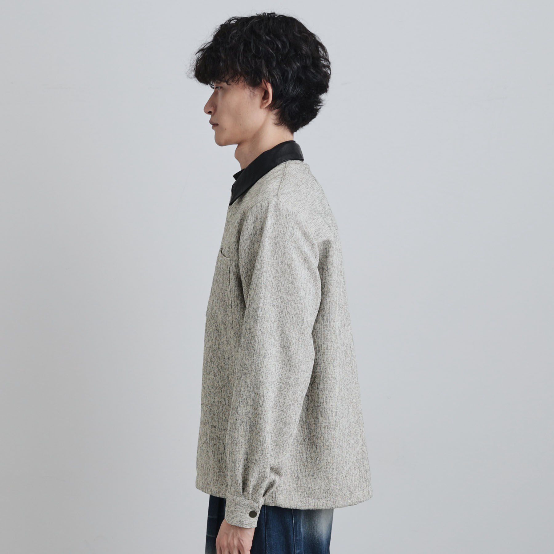 tk.TAKEO KIKUCHI「衿配色ツイードシャツ」|シャツ・ブラウス|