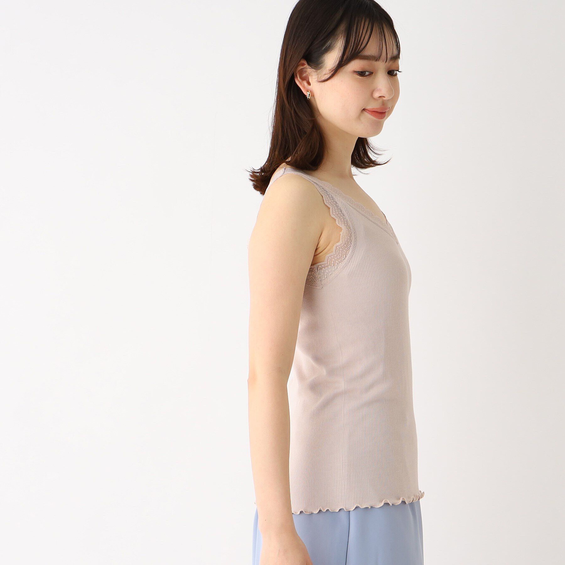 index「前後2WAYレースタンクトップ【洗濯機洗い可】」|キャミソール|