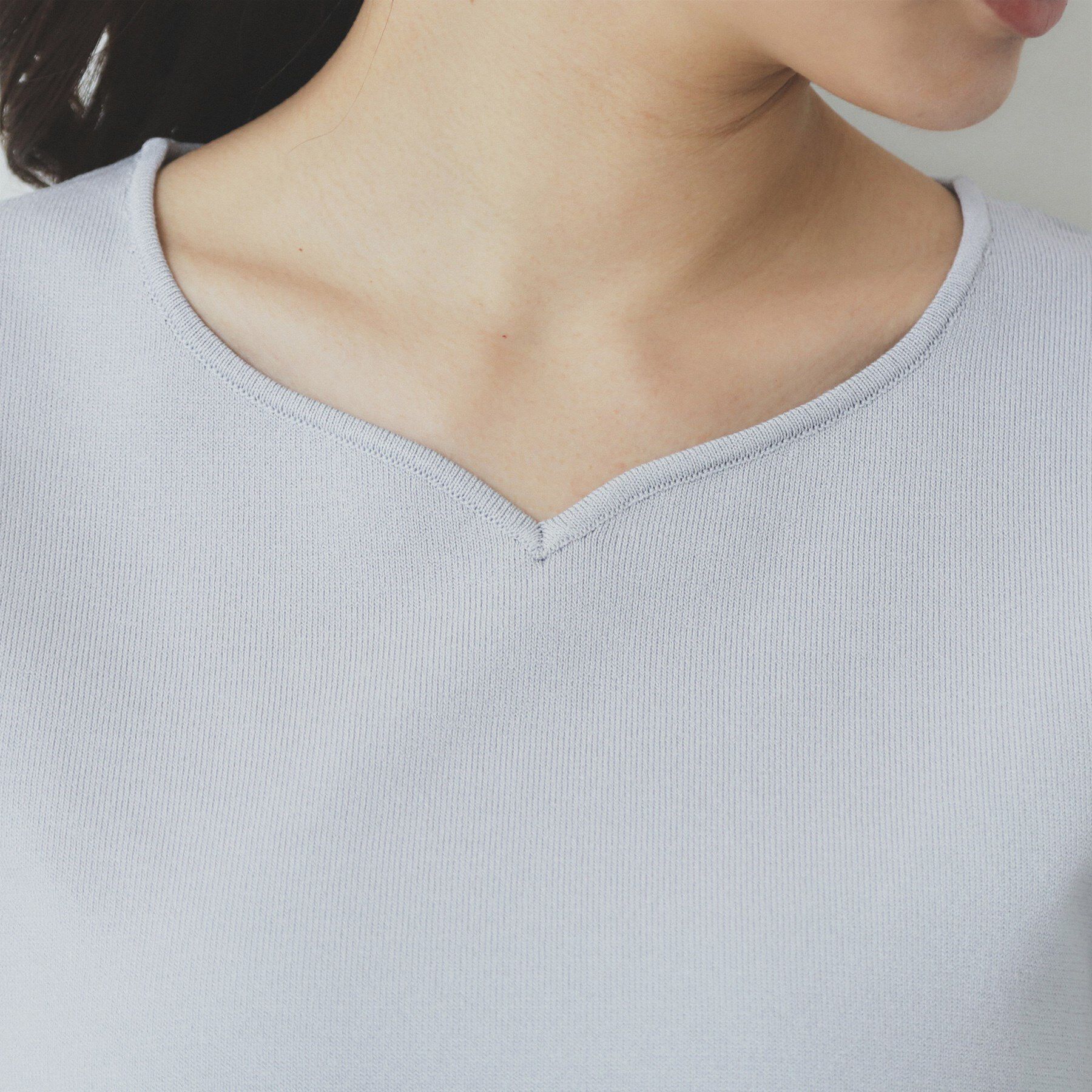 index「チュールレーススリーブニット【洗濯機洗い可】」|ニット・セーター|