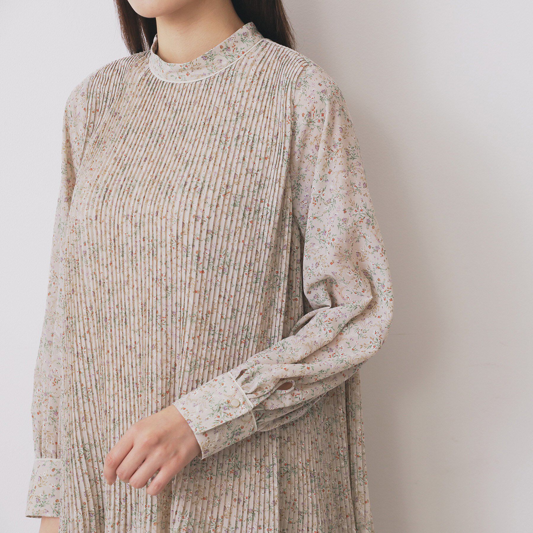 index「《5色展開/S-3Lサイズ》プリーツフレアワンピース【洗濯機OK/防シワ】」|ワンピース|