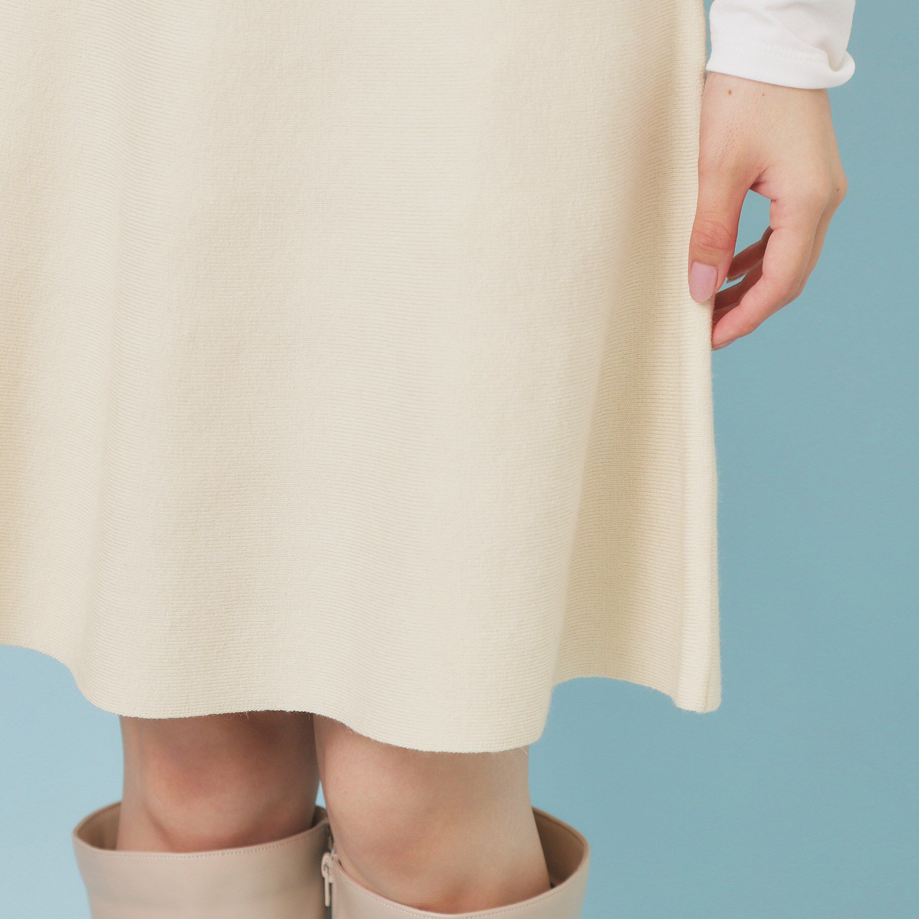 index「フレアミニニットスカート【洗濯機OK】」|スカート|