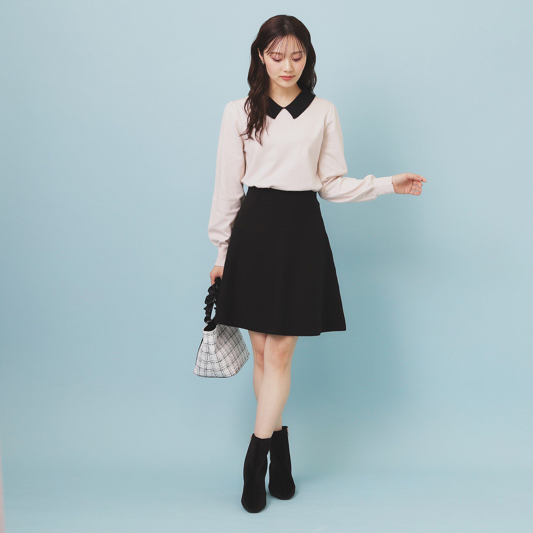 index「フレアミニニットスカート【洗濯機OK】」|スカート|