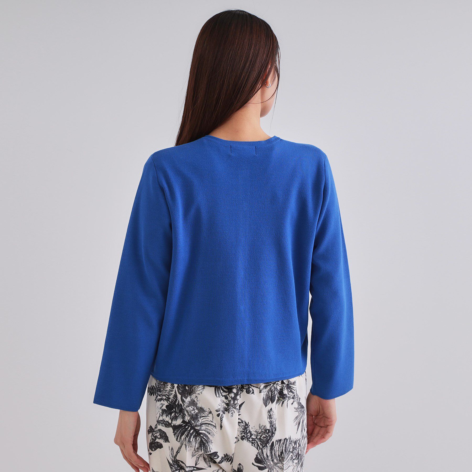 OPAQUE.CLIP「スナップボタンショートニットカーディガン【洗濯機洗い可】」|カーディガン|