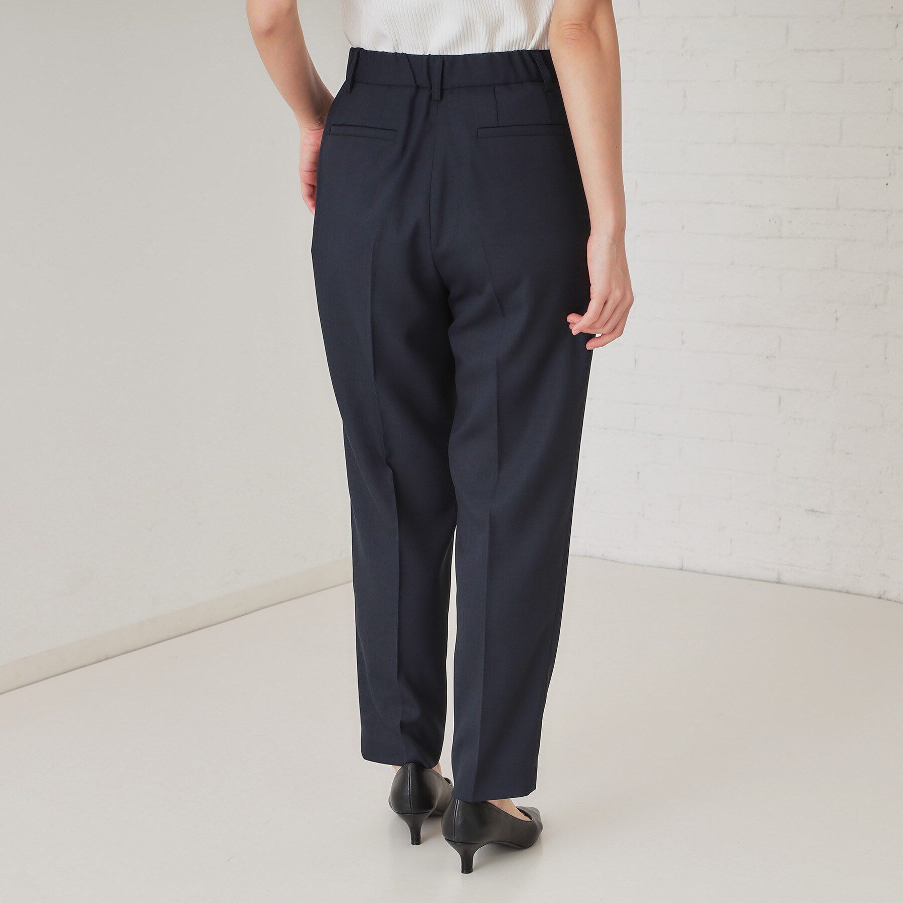 OPAQUE.CLIP「ストレッチリネンライクテーパードパンツ/セットアップ対応可【洗濯機洗い可/防シワ】」|その他|