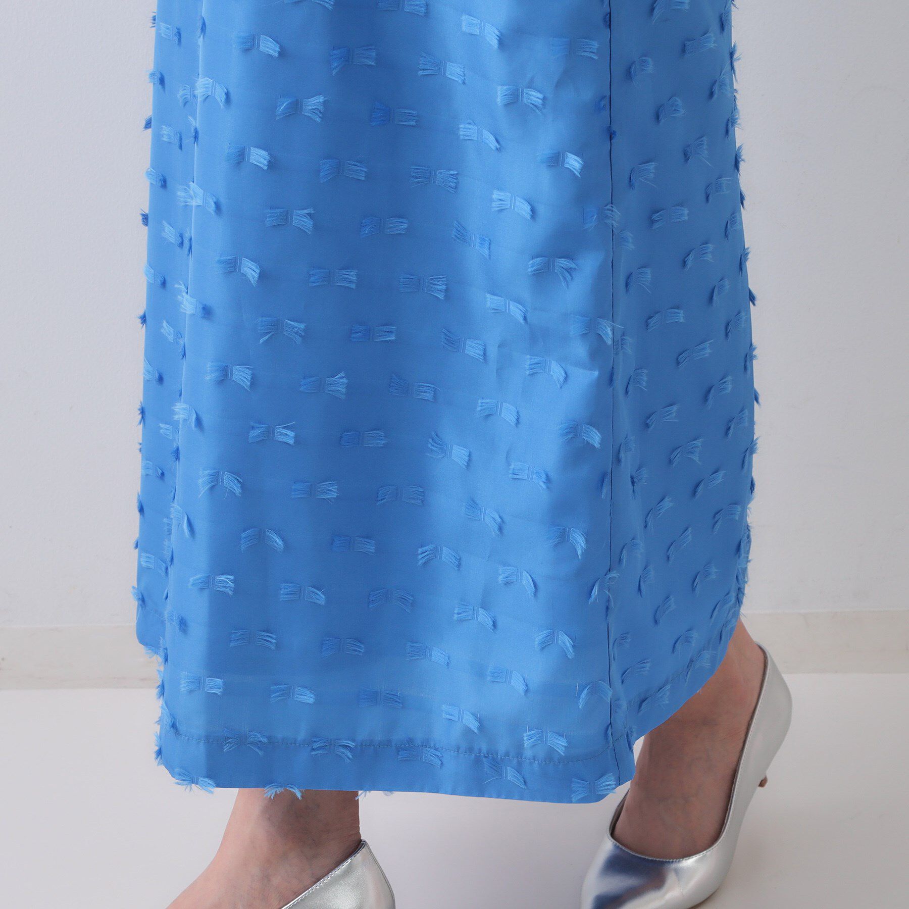 OPAQUE.CLIP「リボンジャカードキャミワンピース【洗濯機洗い可】」|ワンピース|