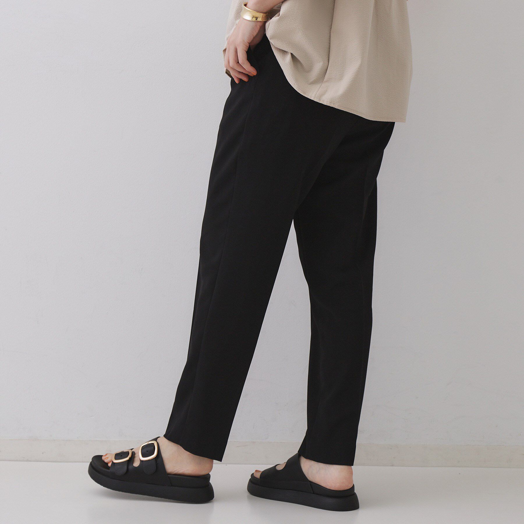 OPAQUE.CLIP「《丈が選べる/SS-LLサイズ》美脚ストレッチイージーテーパードパンツ/セットアップ対応【防シワ/洗」|その他|