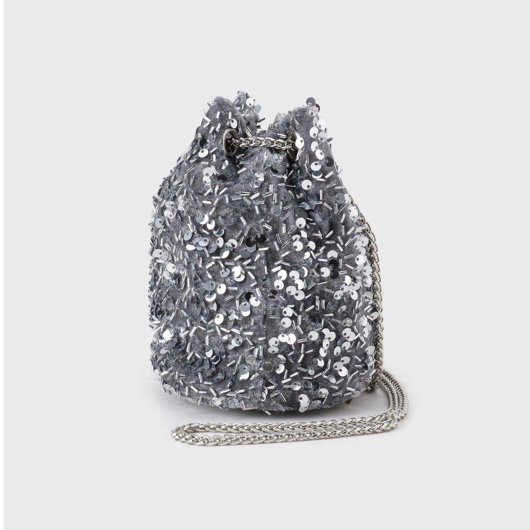 OPAQUE.CLIP「【2WAY】素材アソートシャイニー巾着ミニショルダーバッグ」|ショルダー・メッセンジャー|