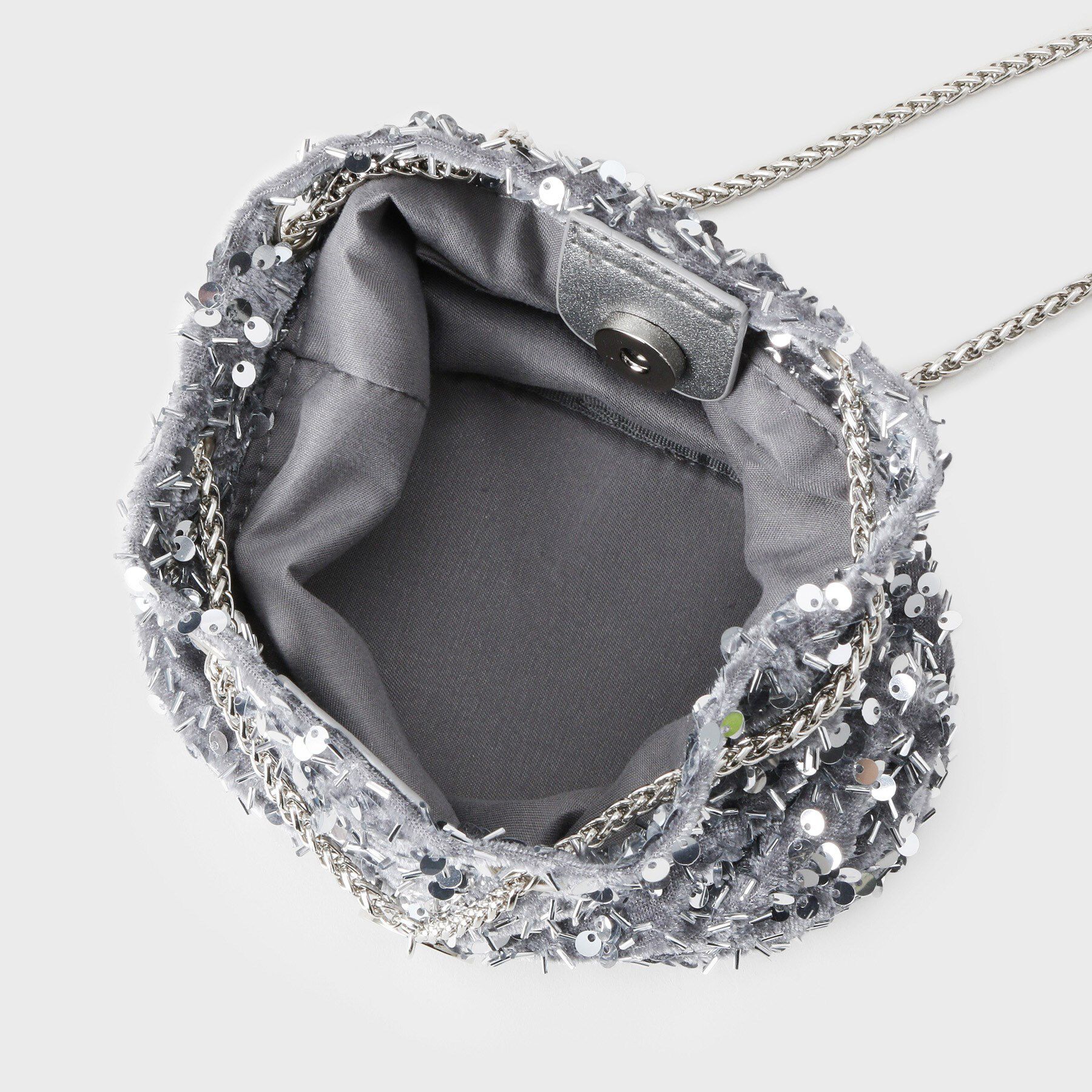 OPAQUE.CLIP「【2WAY】素材アソートシャイニー巾着ミニショルダーバッグ」|ショルダー・メッセンジャー|