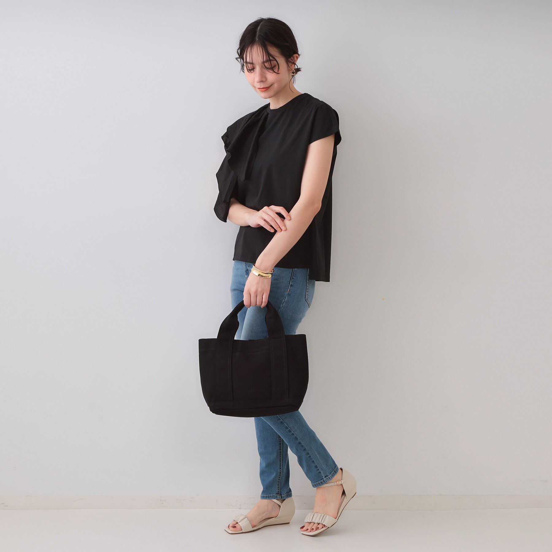 OPAQUE.CLIP「【2WAY／多ポケット】3層セパレートミドルトートバッグ」|トートバッグ|