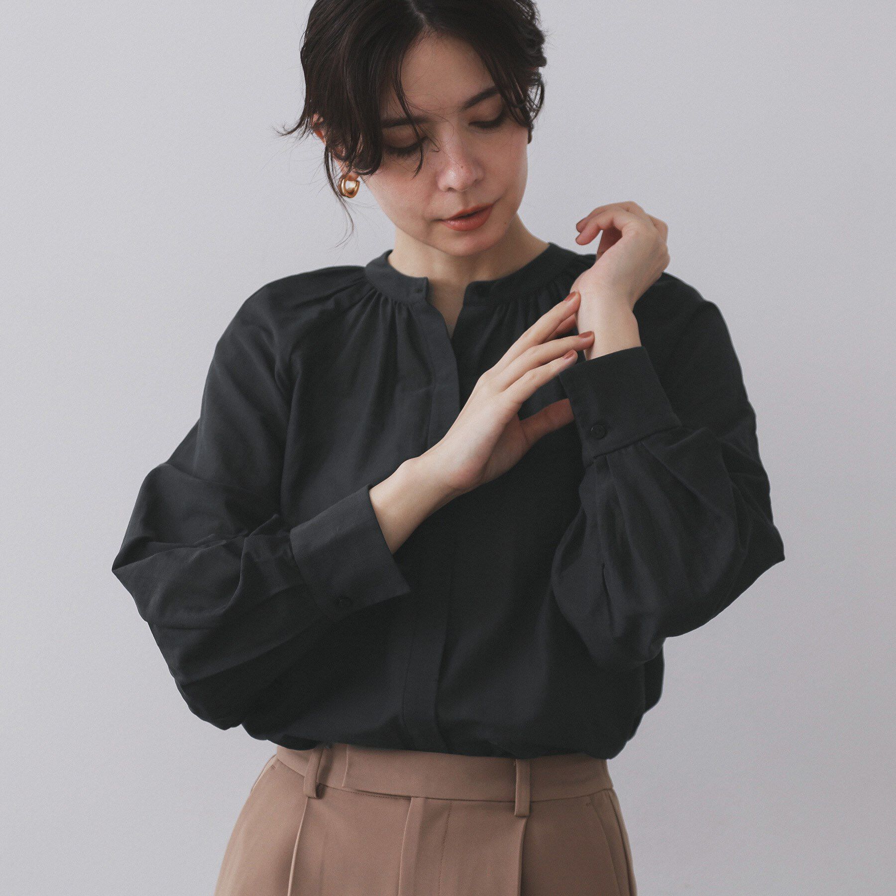 OPAQUE.CLIP「2WAYシアーボウタイブラウス【洗濯機洗い可】」|シャツ・ブラウス|