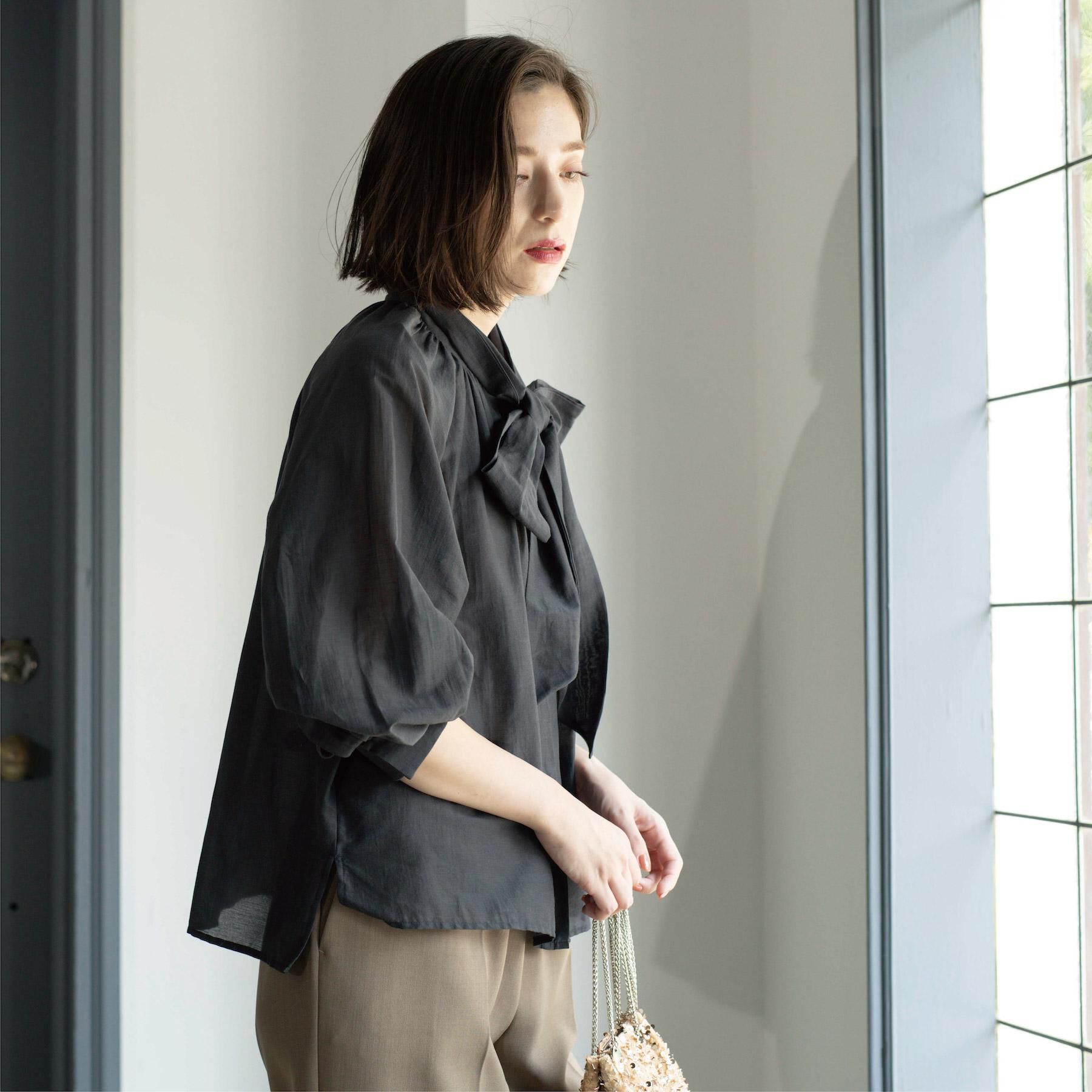 OPAQUE.CLIP「2WAYシアーボウタイブラウス【洗濯機洗い可】」|シャツ・ブラウス|