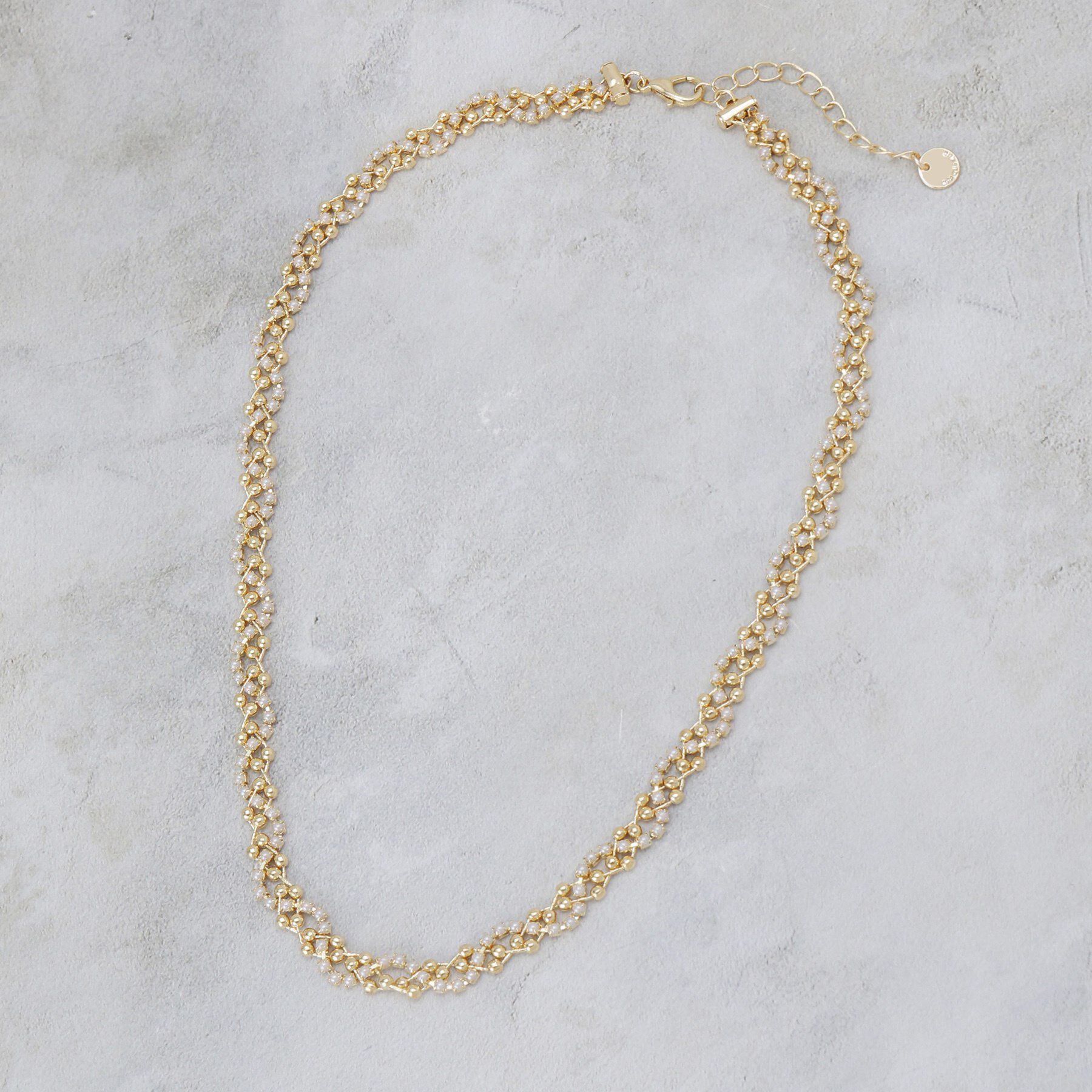 OPAQUE.CLIP「ビジュー＆フェイクパール　アソートネックレス」|ネックレス|ゴールド(107)