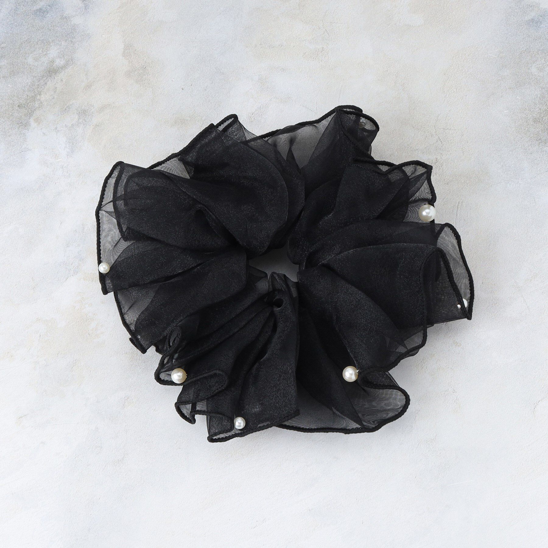 OPAQUE.CLIP「シアービッグシュシュ」|その他|ブラック(019)