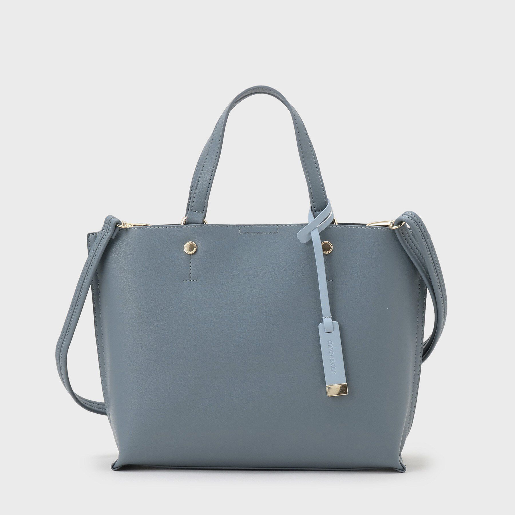 OPAQUE.CLIP「【2WAY/名品】バイカラー3層ミドルトートバッグ」|トートバッグ|