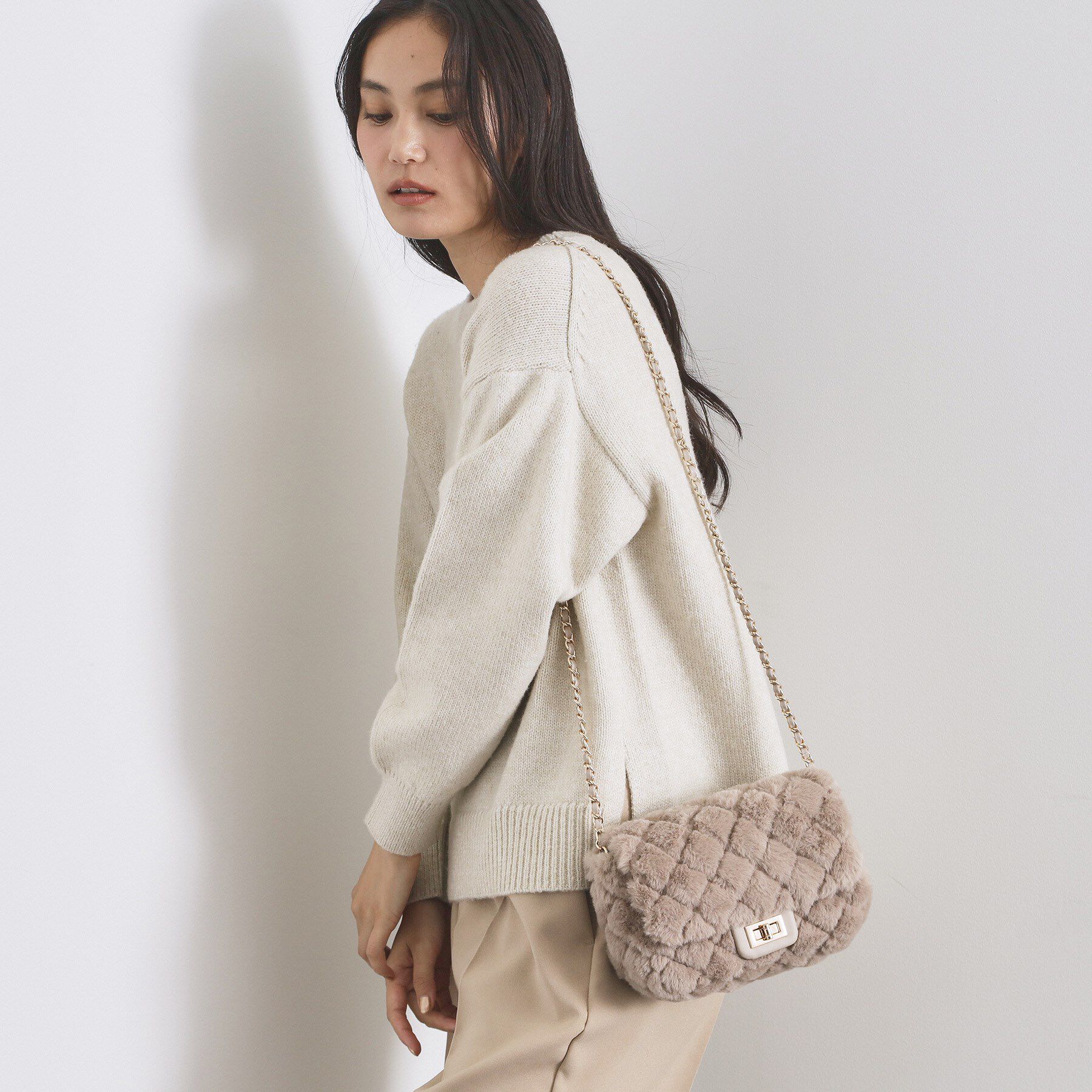 OPAQUE.CLIP「パフィーキルティングチェーンショルダーバッグ」|ショルダー・メッセンジャー|