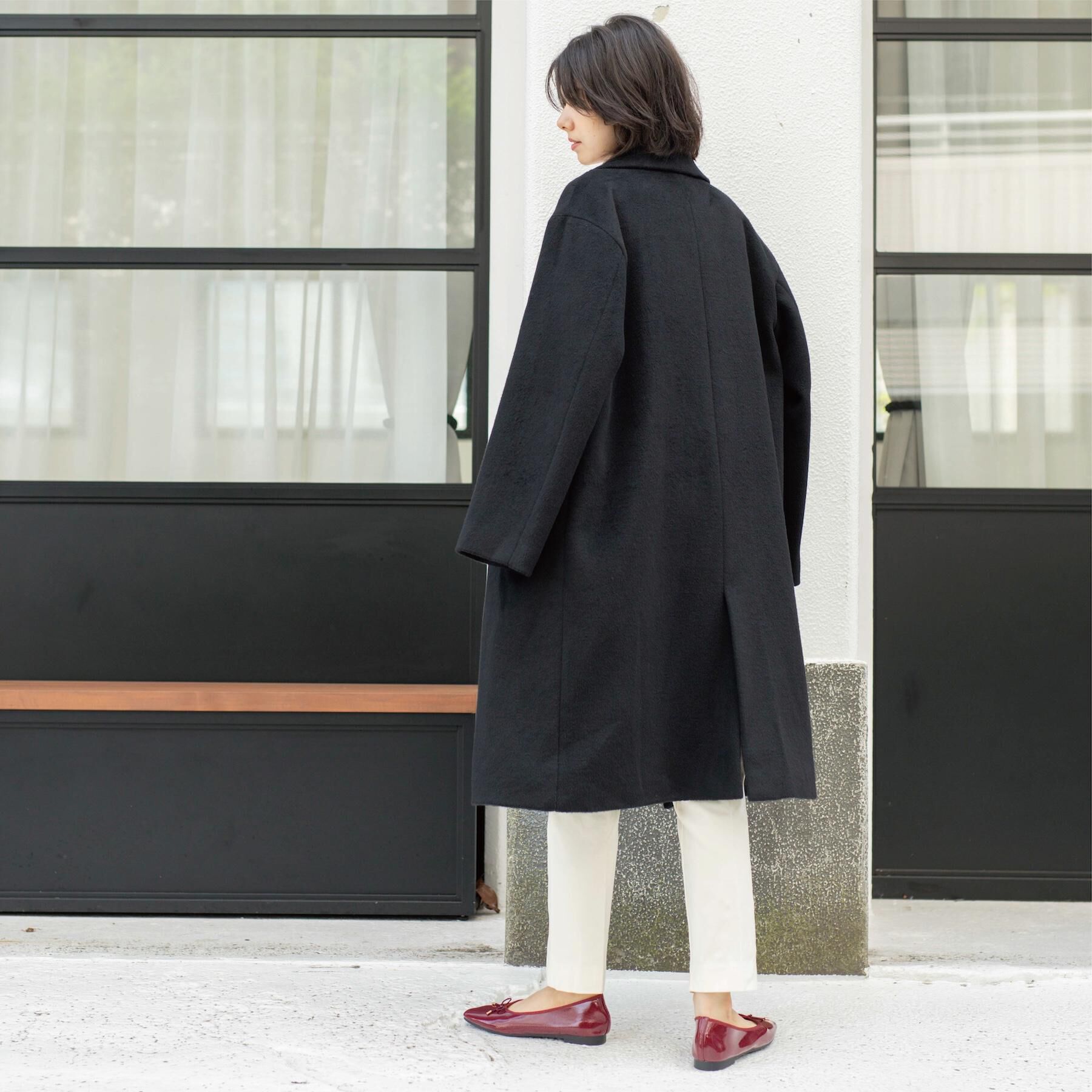 OPAQUE.CLIP「カシミヤブレンドウールチェスターコート」|チェスターコート|