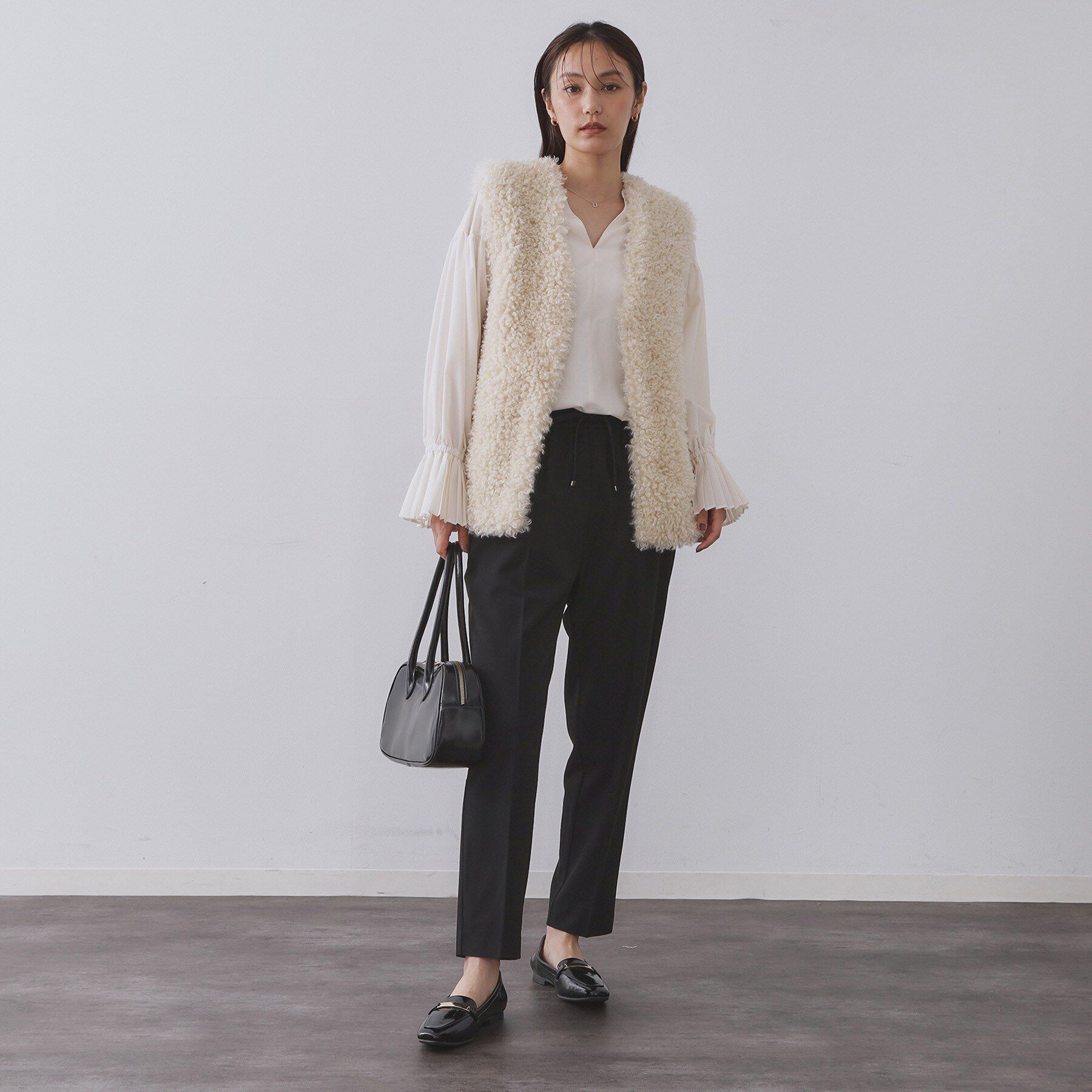 OPAQUE.CLIP「ウォームタッチ イージーテーパードパンツ【洗濯機洗OK/ストレッチ】」|その他|