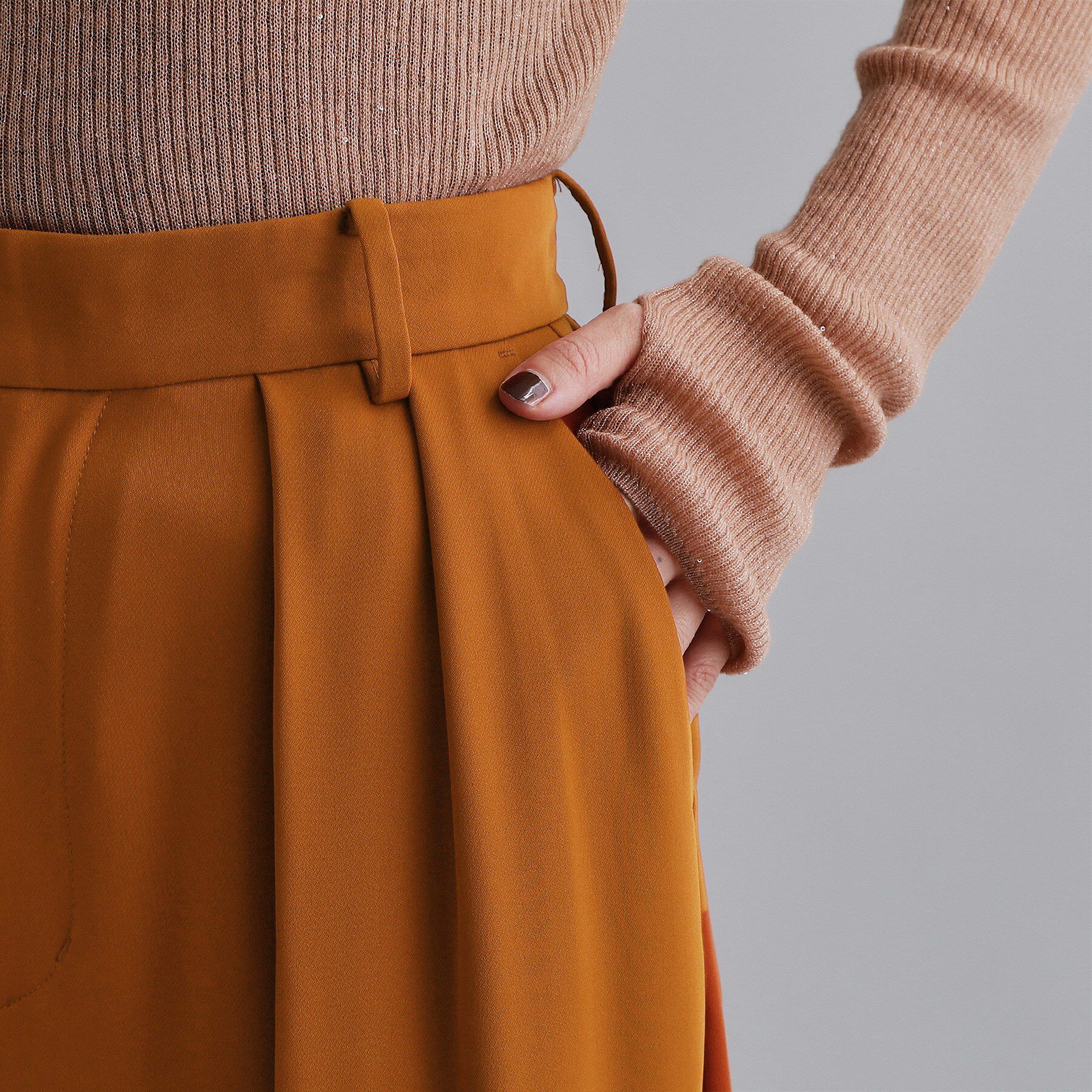 OPAQUE.CLIP「【es】タックワイドストレートパンツ【洗濯機OK/防シワ/UVケア/接触冷感/吸水速乾】」|その他|