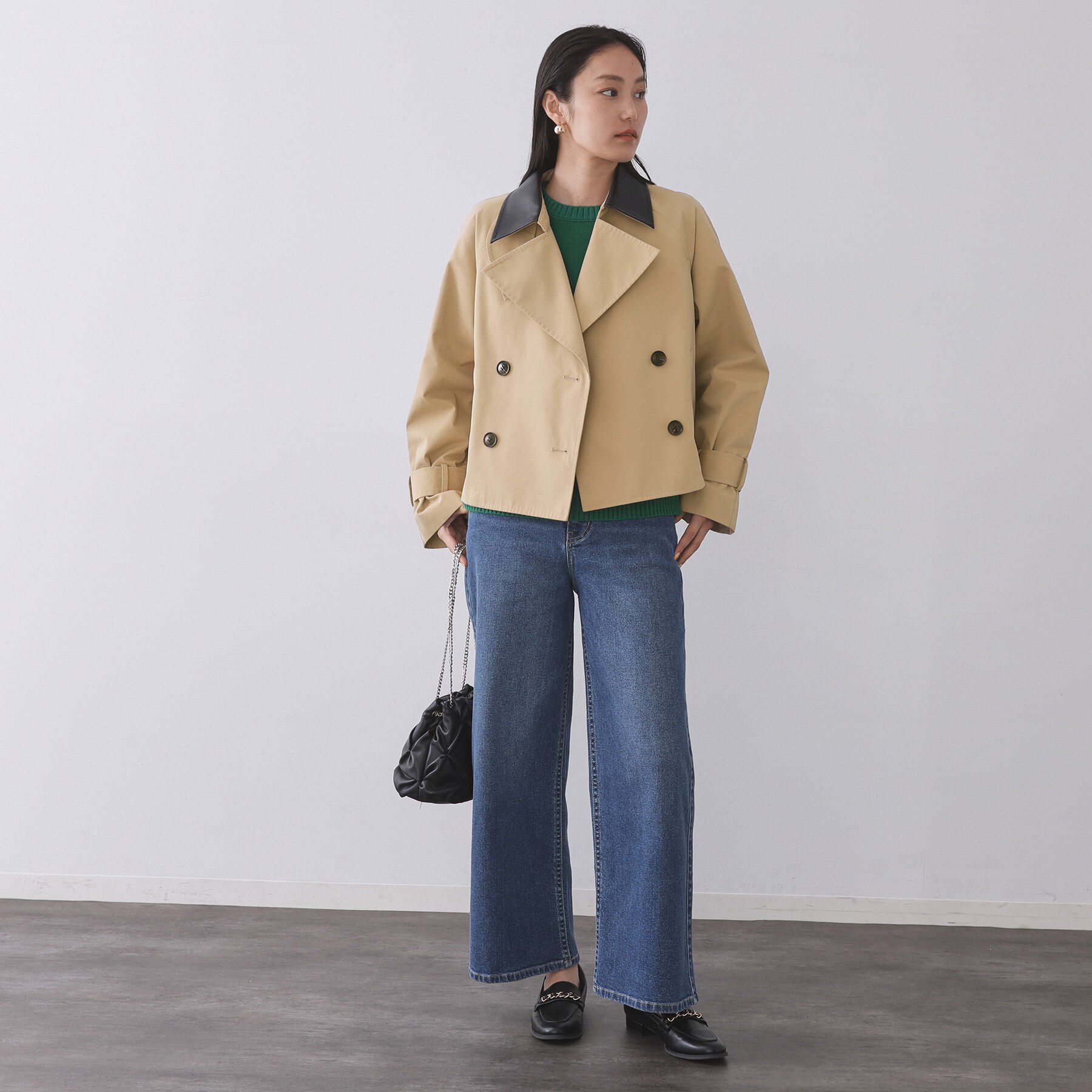 OPAQUE.CLIP「ショートトレンチコート【洗える】」|トレンチコート|