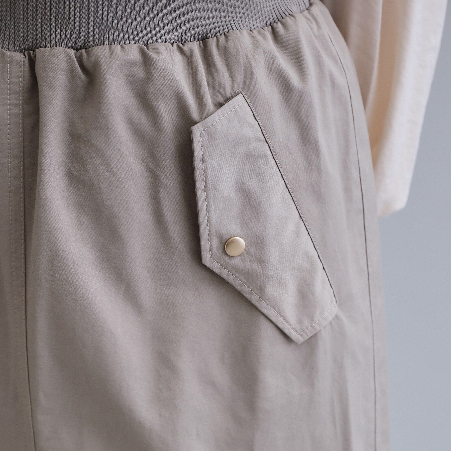 OPAQUE.CLIP「【es】リブナロースカート【洗濯機OK】」|スカート|