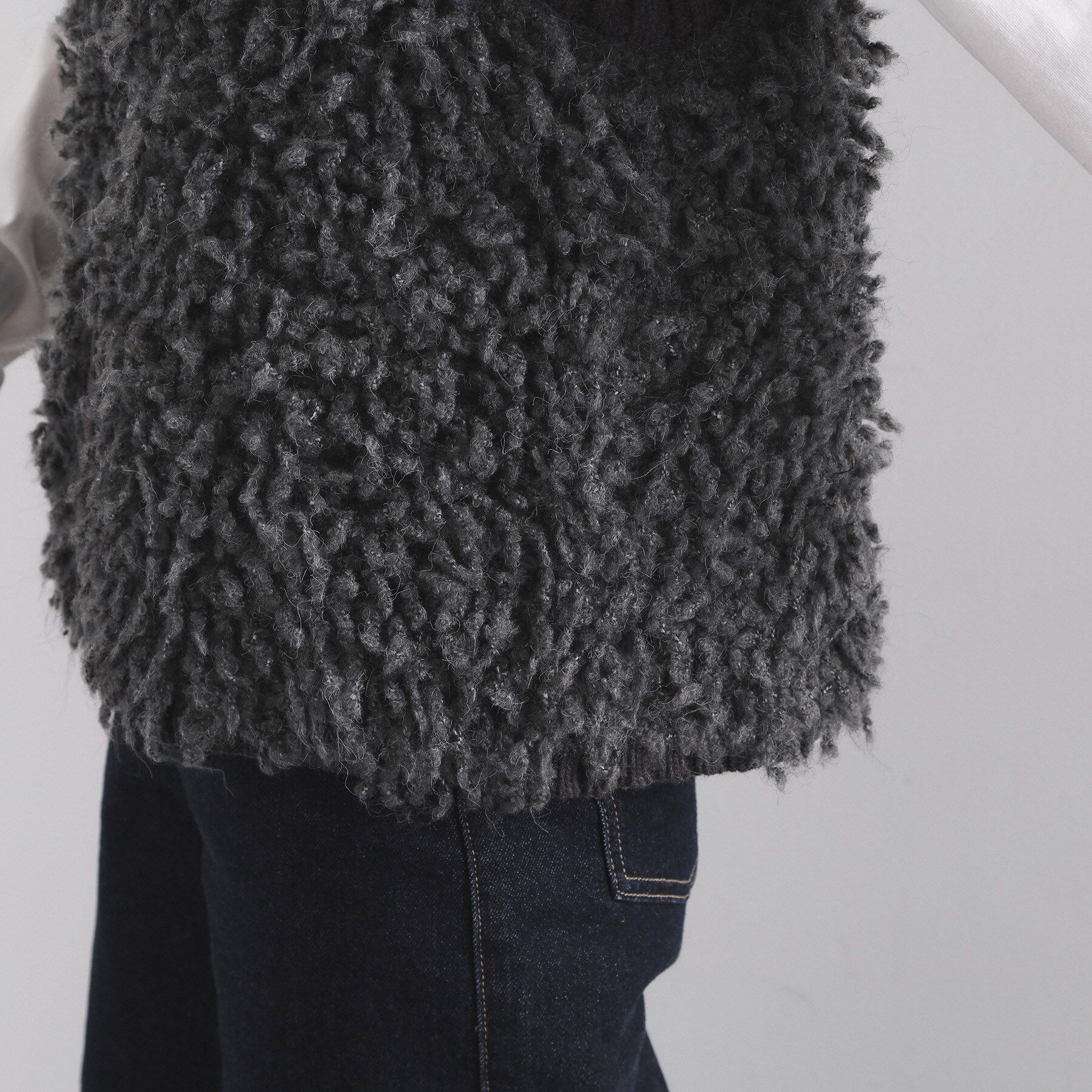 OPAQUE.CLIP「ループヤーンニットベスト【洗濯機OK】」|ベスト・ジレ|