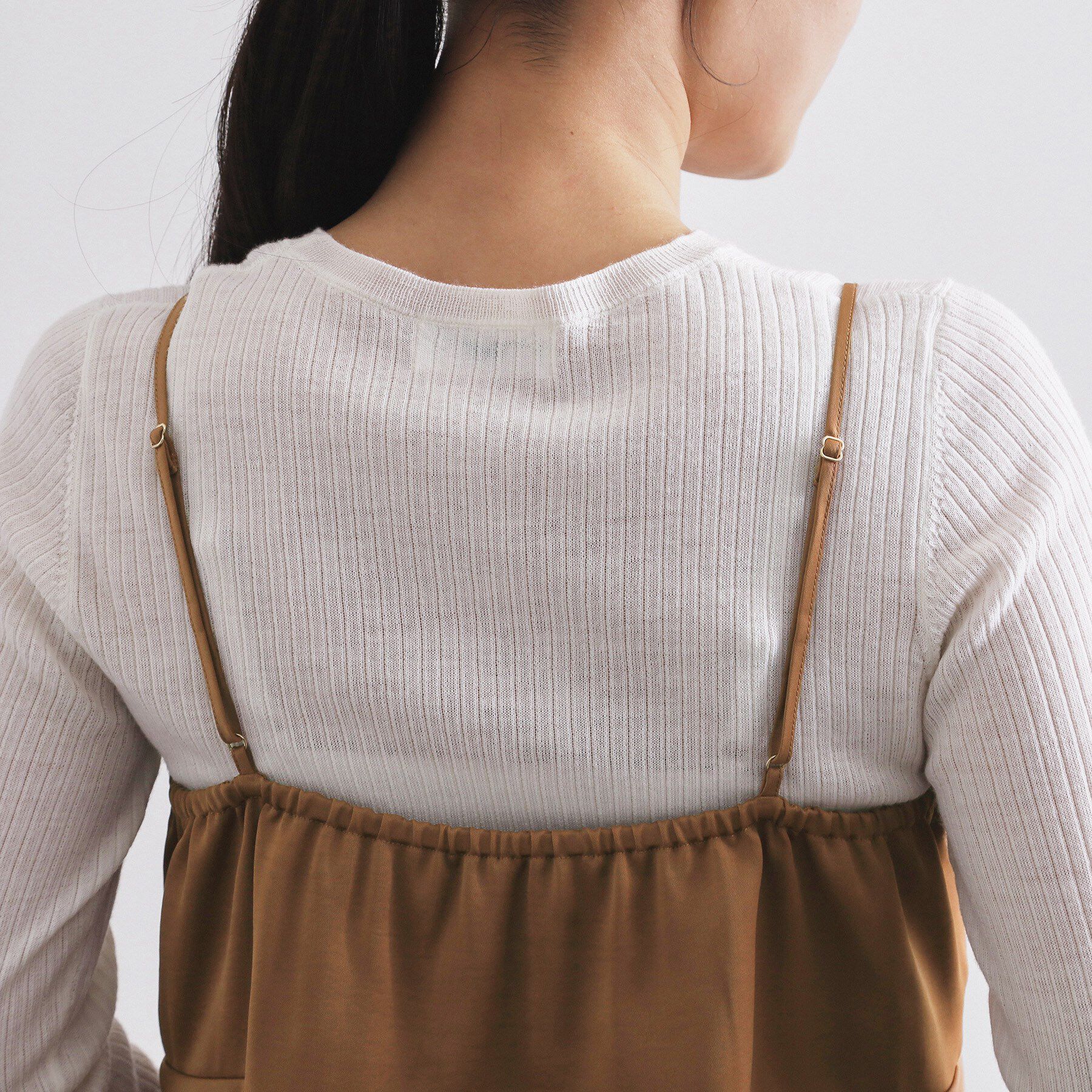 OPAQUE.CLIP「サテンキャミブラウス【洗濯機OK】」|シャツ・ブラウス|