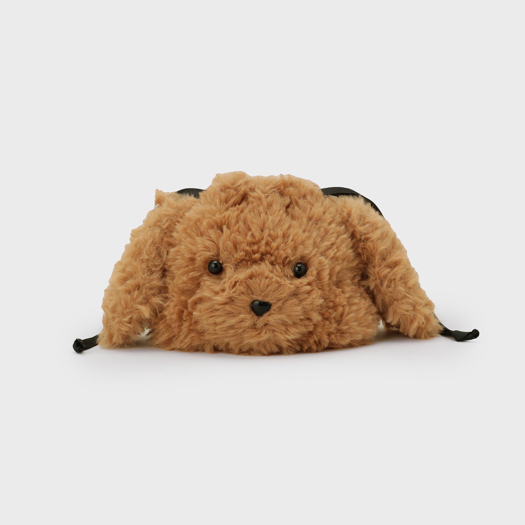 OPAQUE.CLIP「ふわふわアニマル巾着ポーチ」|ポーチ|キャメルブラウン(0