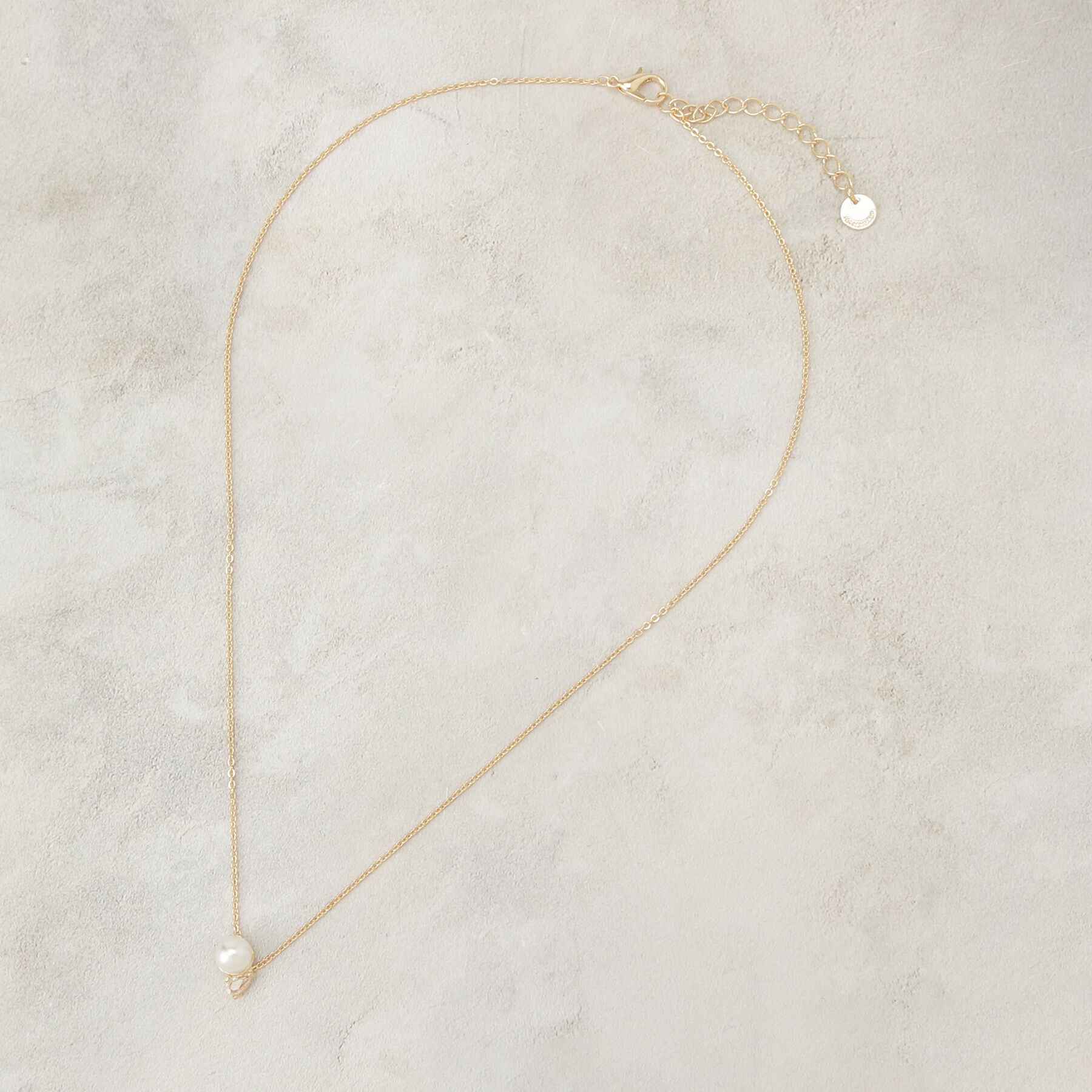 OPAQUE.CLIP「フェイクパール&times;ミニビジューショートネックレス」|ネックレス|