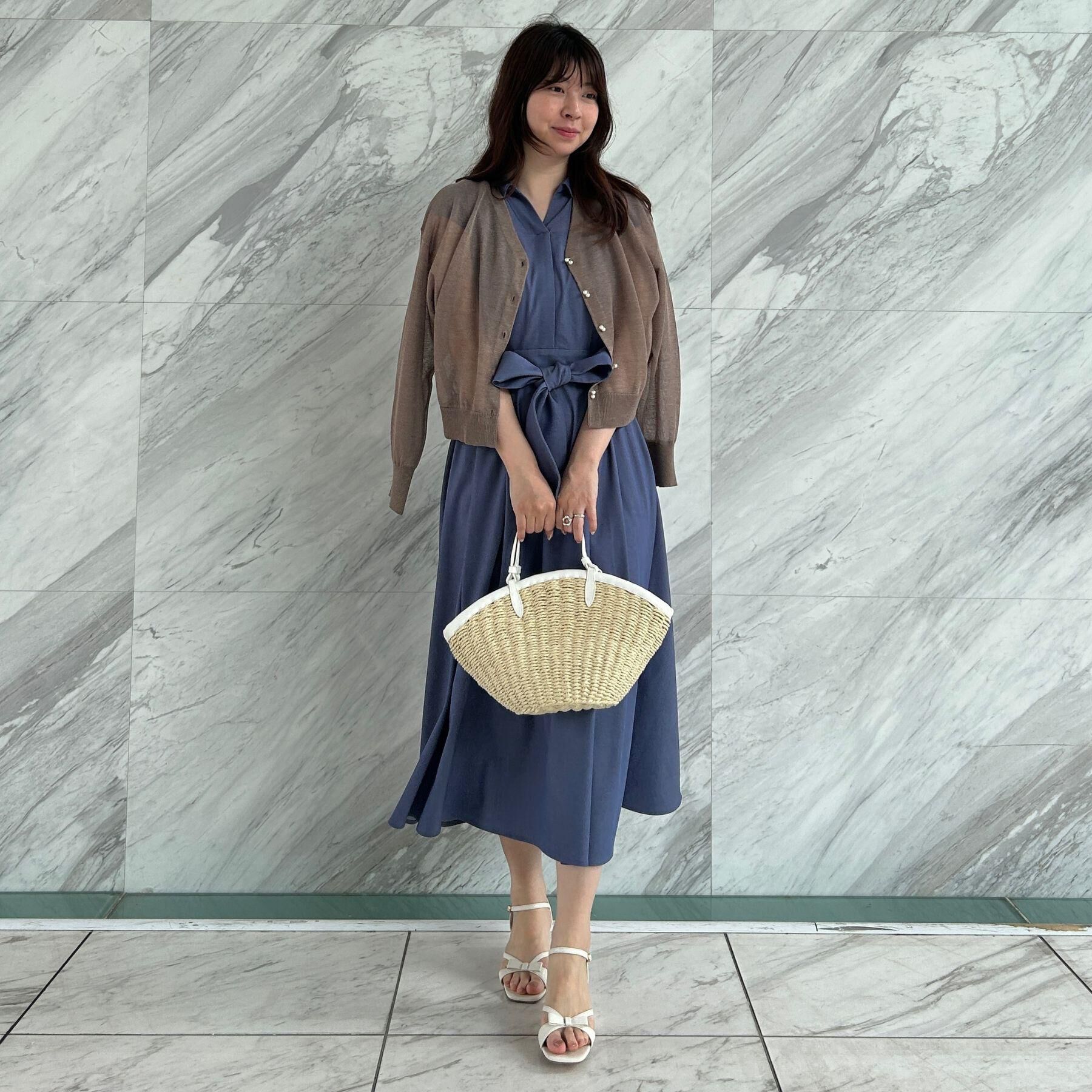 Couture broach「【美シルエット・通勤】シャンブレーシャツワンピース」|ワンピース|