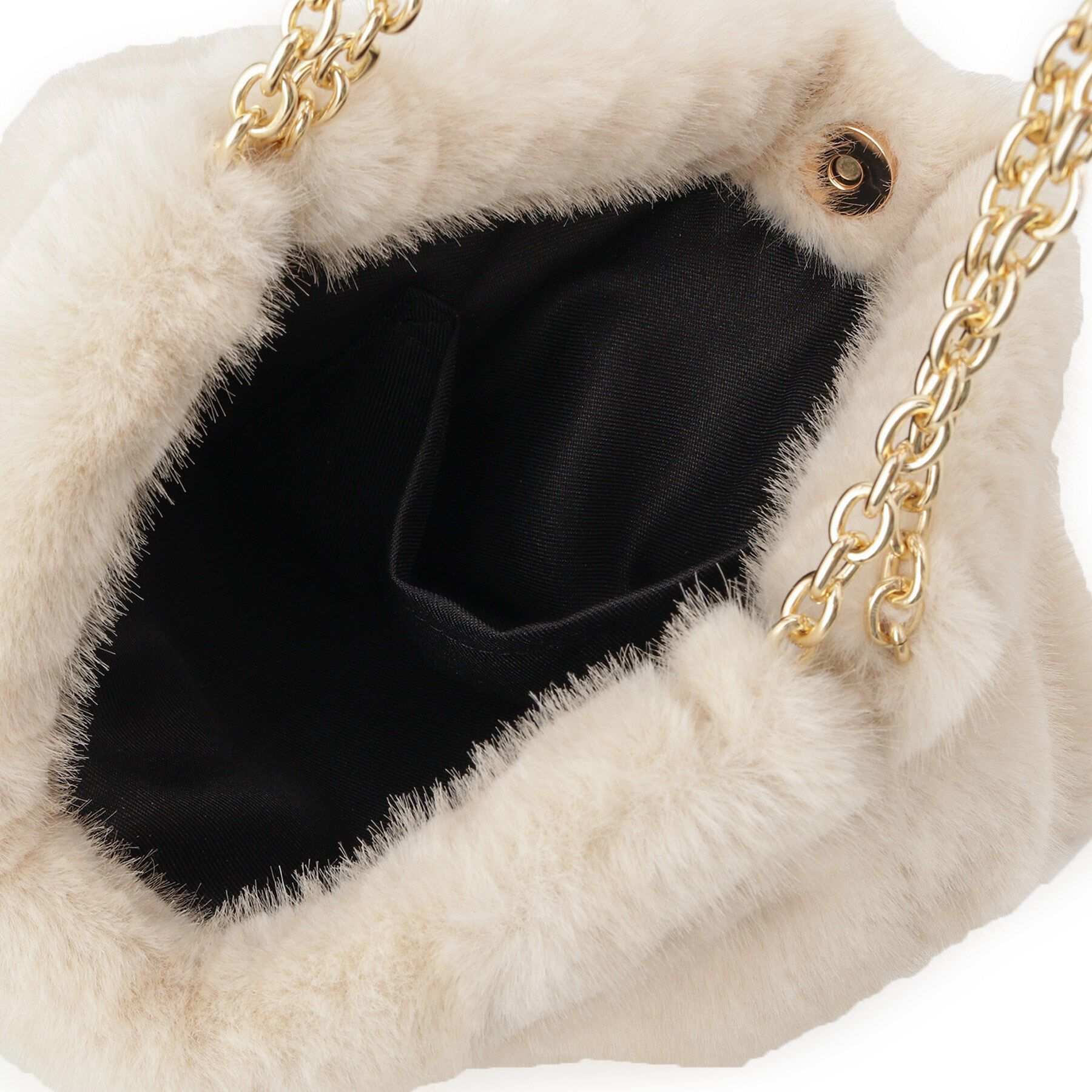 Couture broach「フェイクファーチェーンバッグ」|トートバッグ|