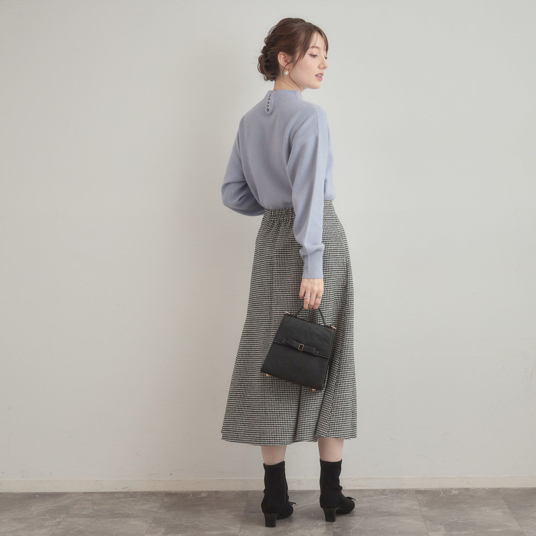 Couture broach「【ゆるふわ・通勤】リッシュアンゴラ バックパール調ニット」|ニット・セーター|