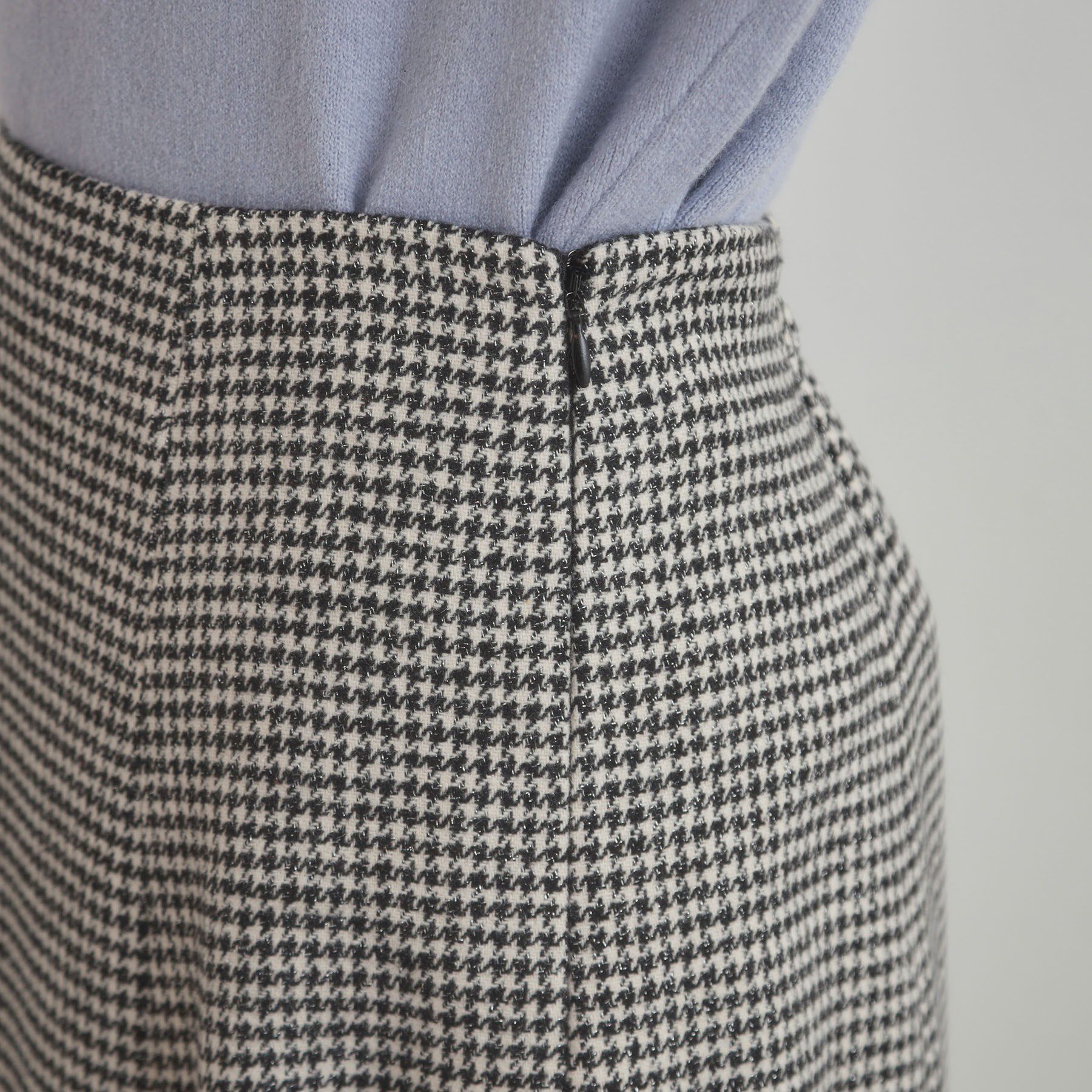 Couture broach「【クラシカル・パッと目を惹く】ラメ千鳥 マーメイド フレアスカート」|スカート|