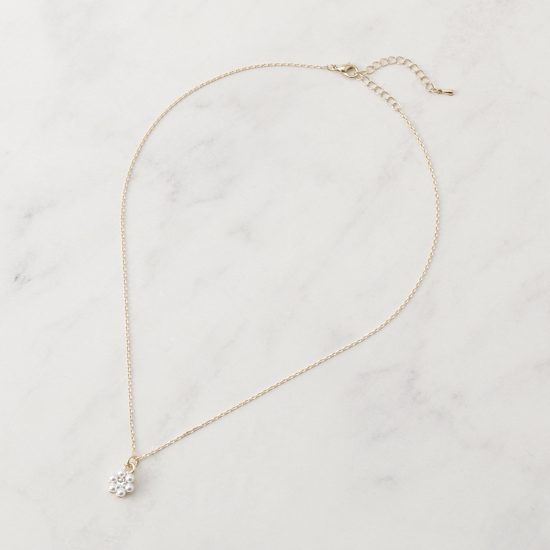 Couture broach「フラワーモチーフプチネックレス」|ネックレス|