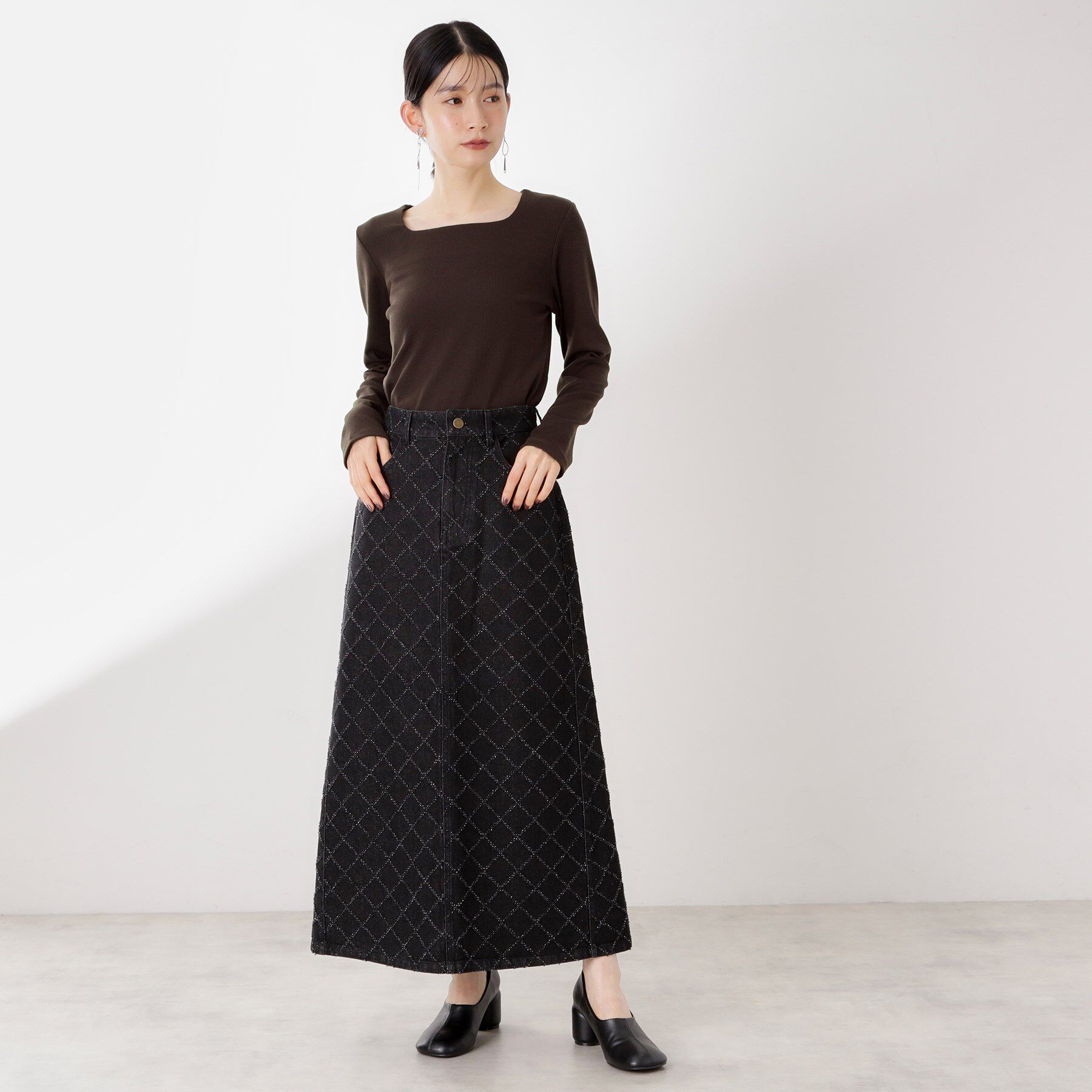 THE SHOP TK「スクエアネックカットソー【洗濯機OK】」|Tシャツ・カットソー|