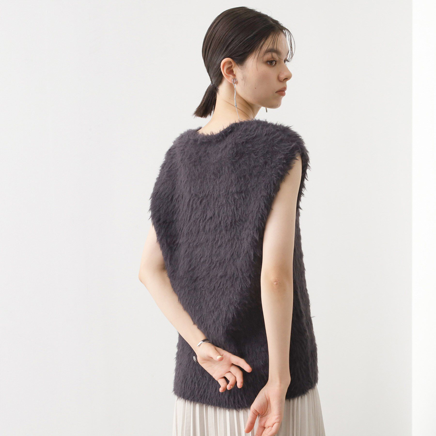 THE SHOP TK「ふわふわフェザーベスト/洗える」|ベスト・ジレ|