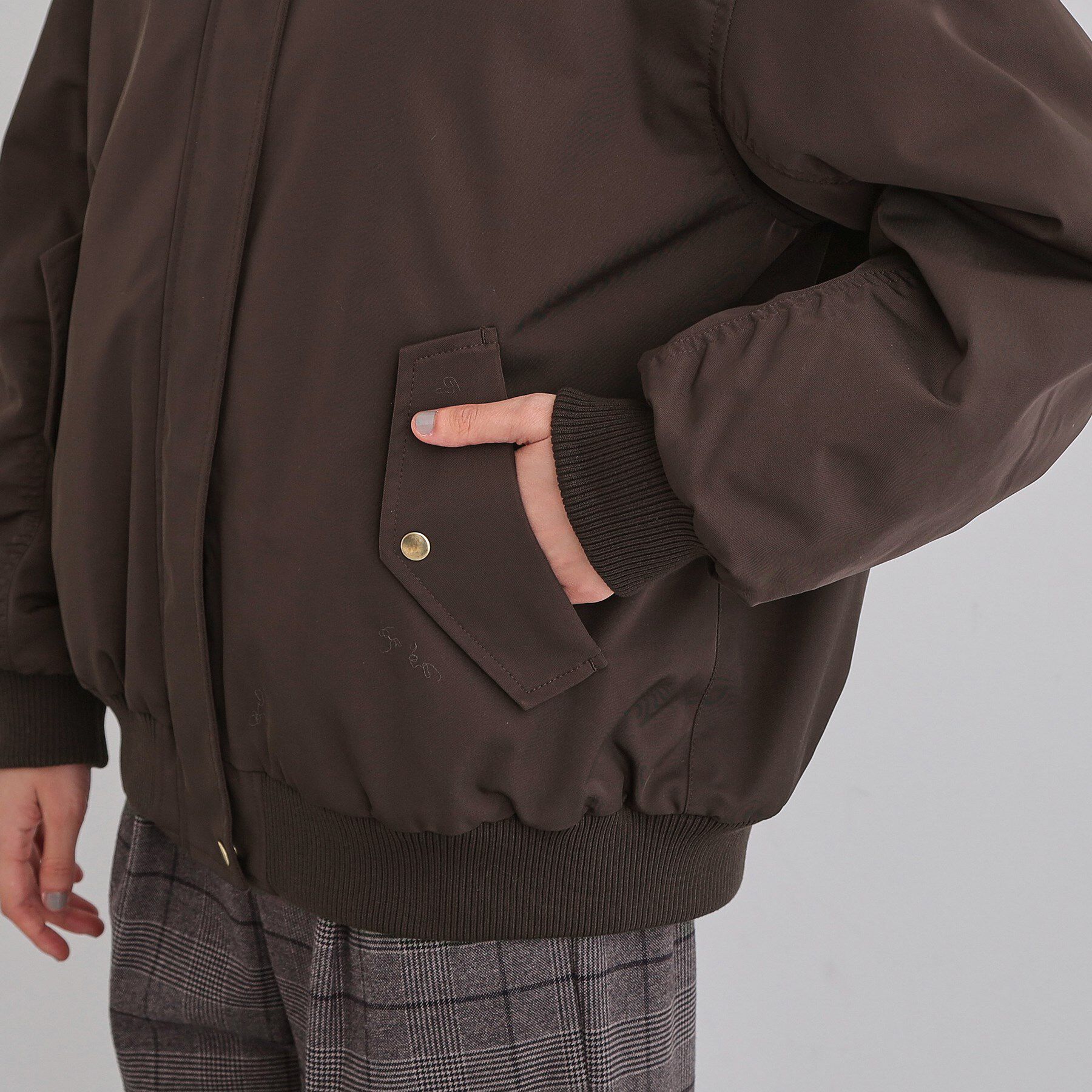 THE SHOP TK「【2WAY/洗える】リバーシブル フェイクファーブルゾン」|ブルゾン・スタジャン|