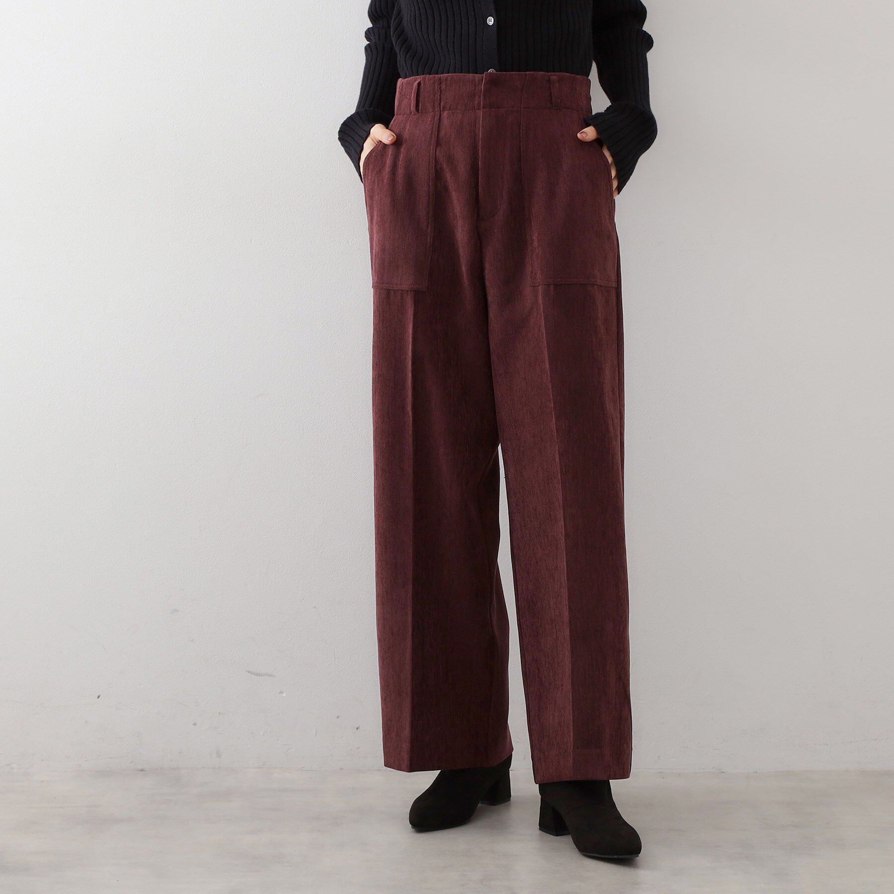 THE SHOP TK「クラッシュベロアベーカーパンツ」|その他|