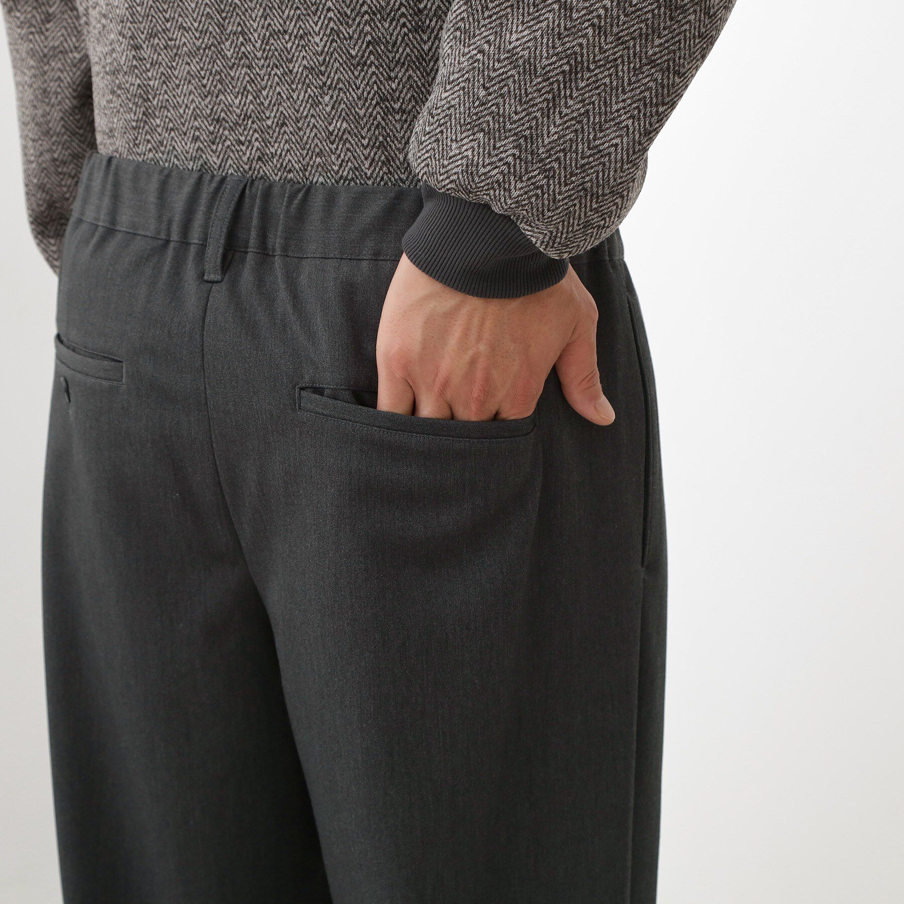 THE SHOP TK「セミワイドイージーパンツWARM 洗濯機OK／裏起毛／ストレッチ」|その他|