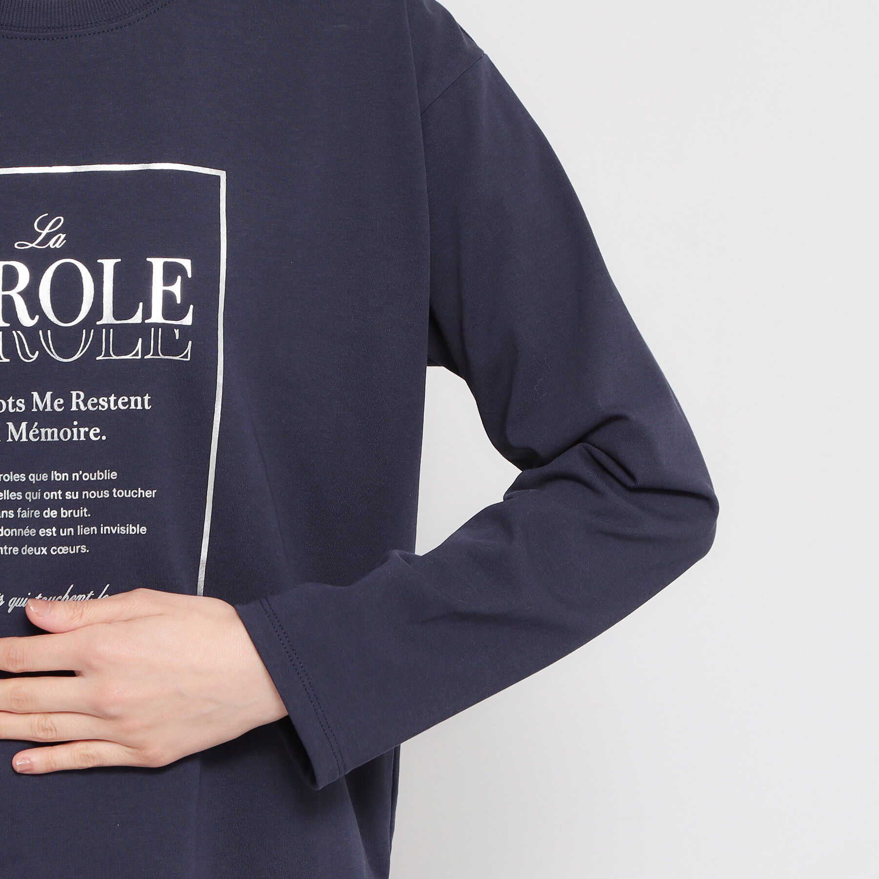 THE SHOP TK「ロゴ箔プリントロンTee」|Tシャツ・カットソー|