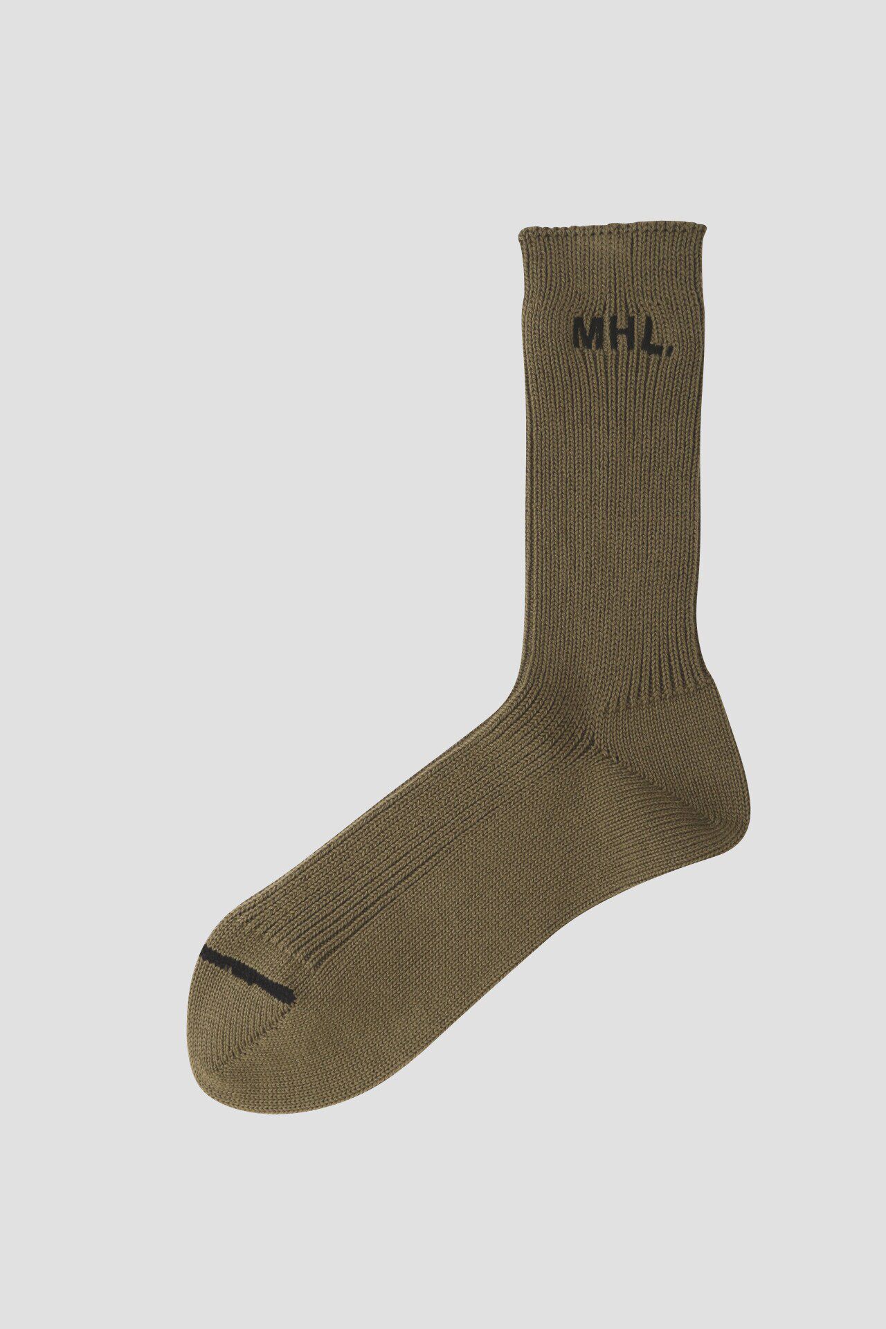 MHL.「SPORT SOCKS」|ソックス|OLIVE1