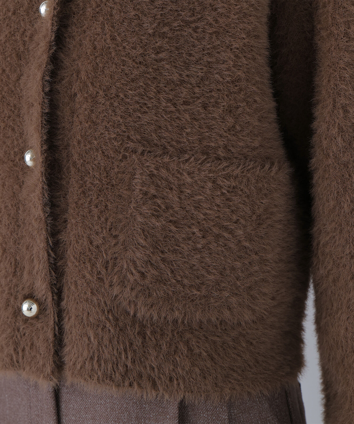  「シャギーニットジャケット」|ニット・セーター|