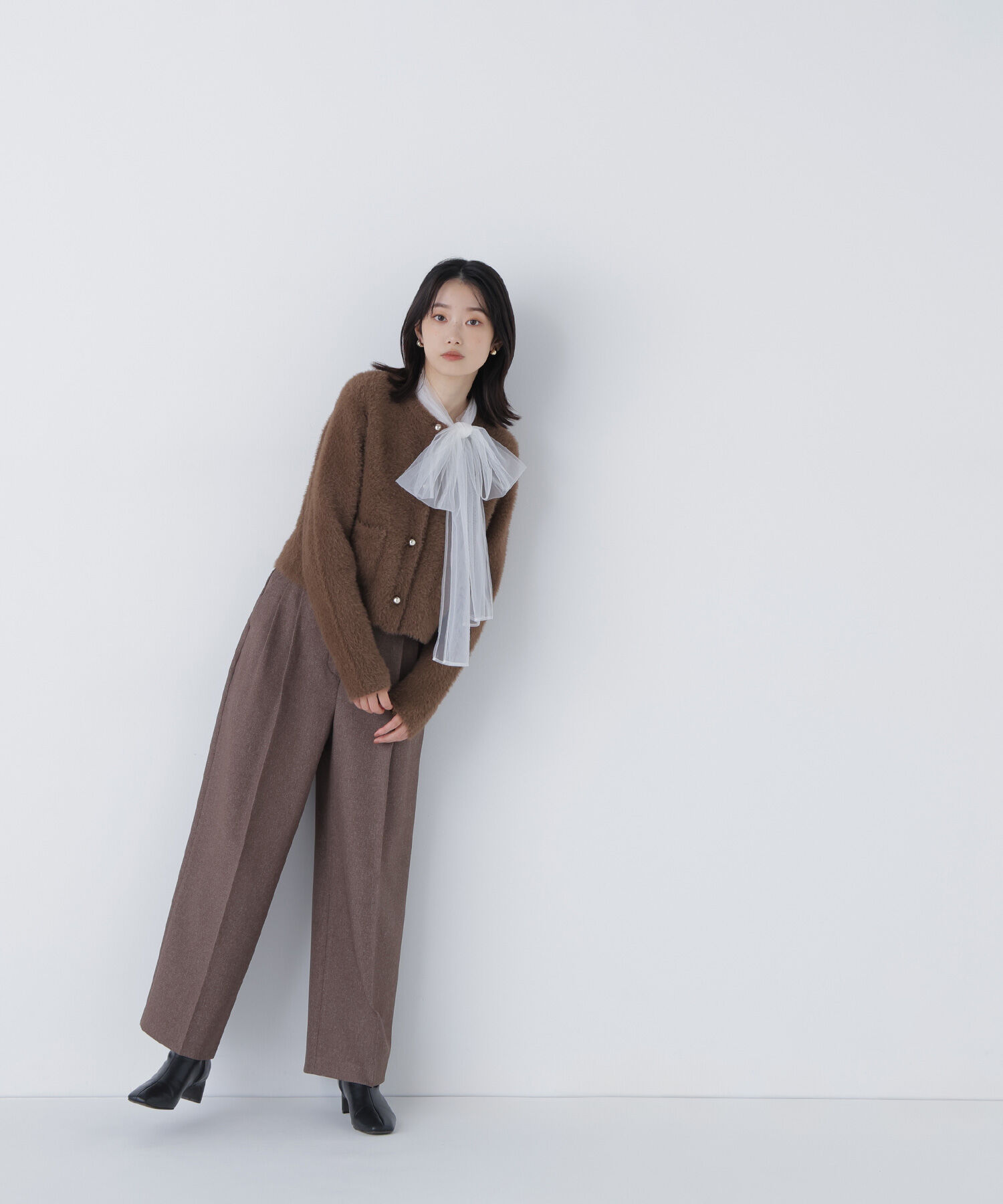  「シャギーニットジャケット」|ニット・セーター|