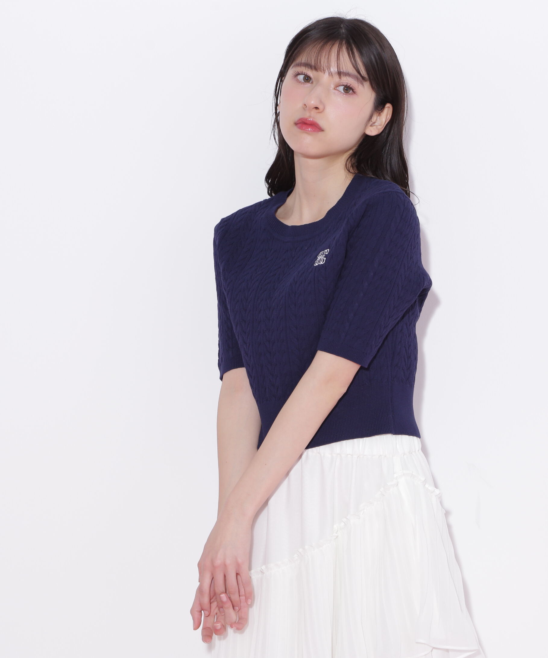  「ランダムケーブルニット」|ニット・セーター|