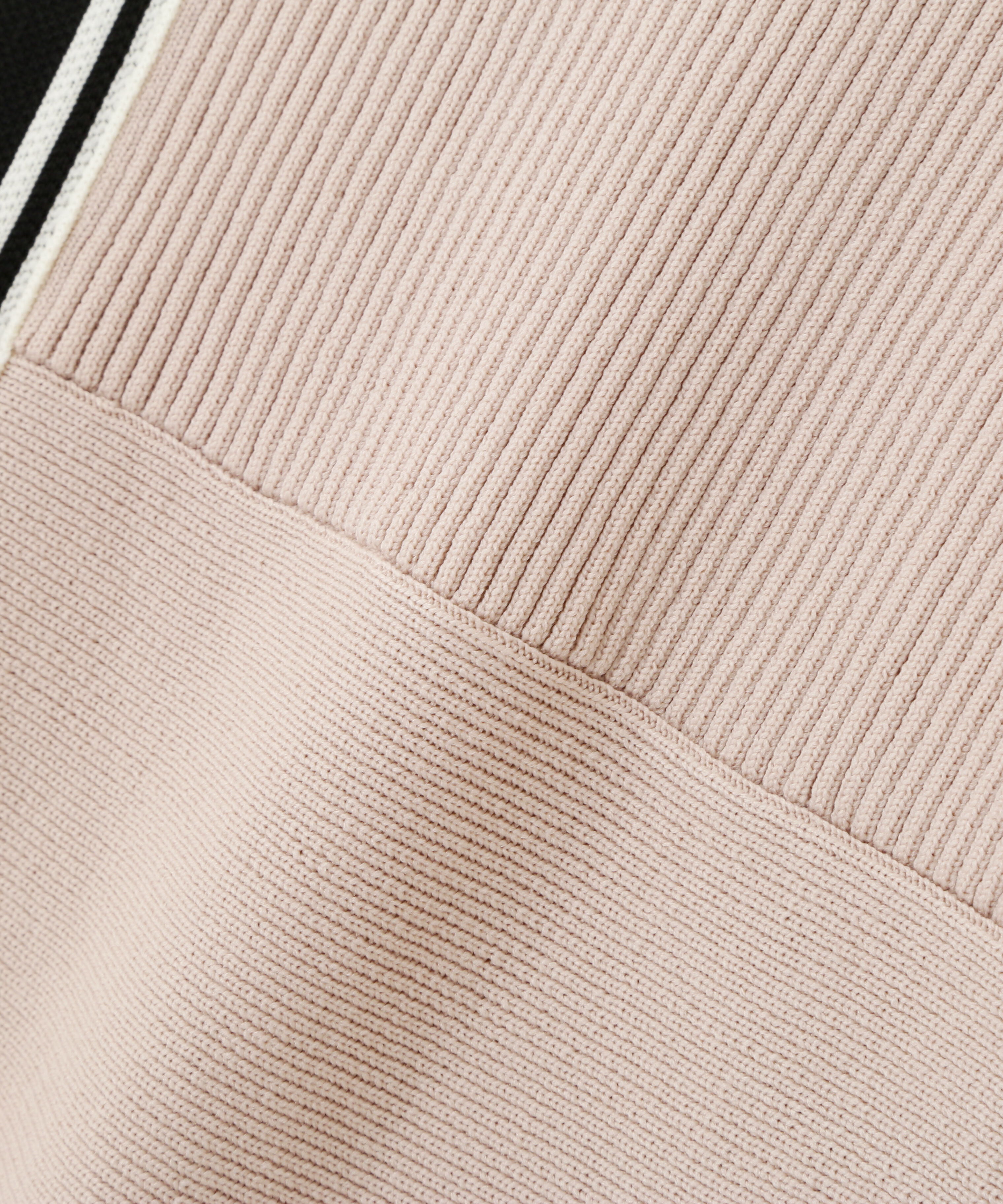  「Vネック配色ラインフレアワンピース」|ワンピース|