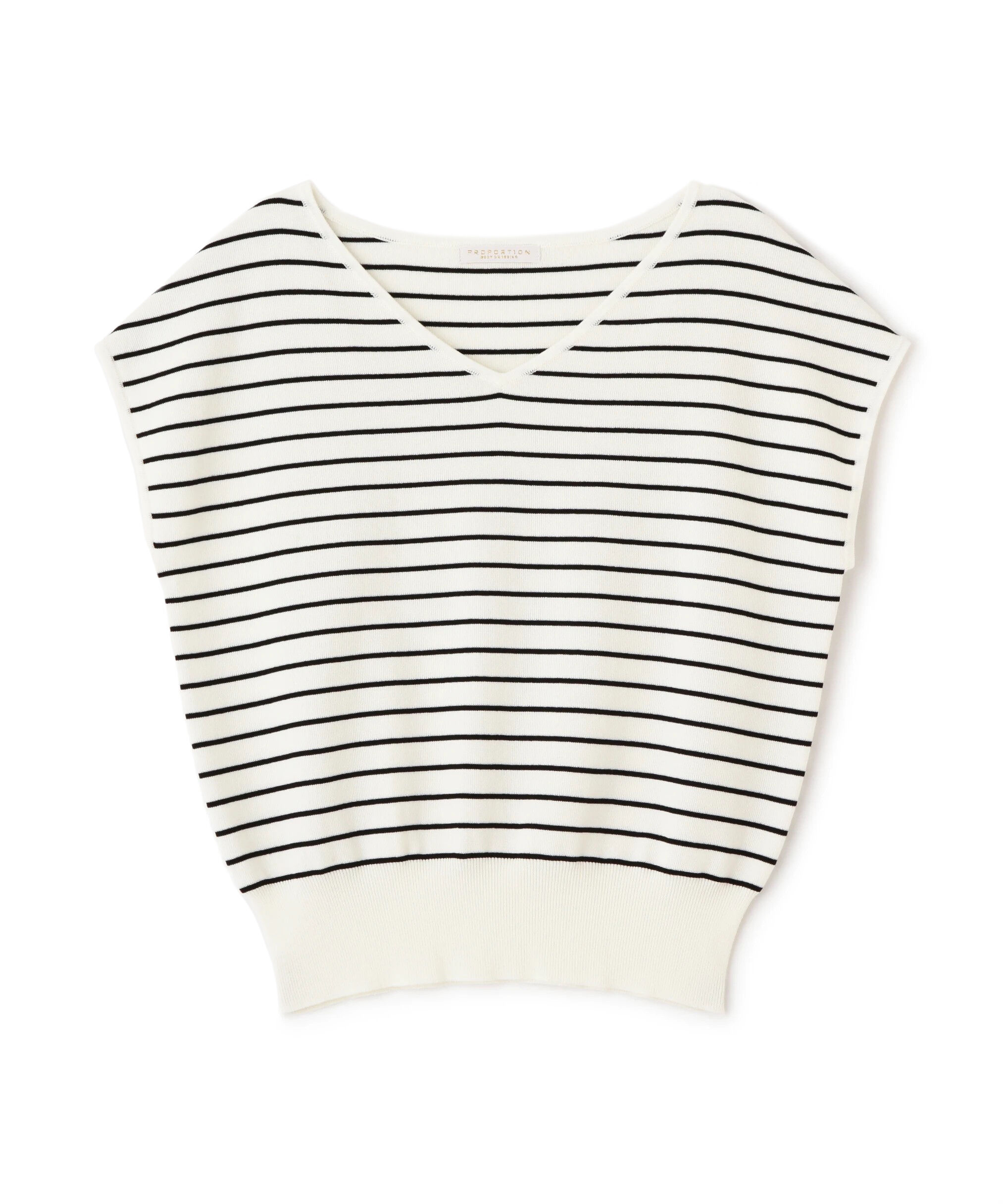 PROPORTION BODY DRESSING「Vネック総針ニット」|ニット・セーター|