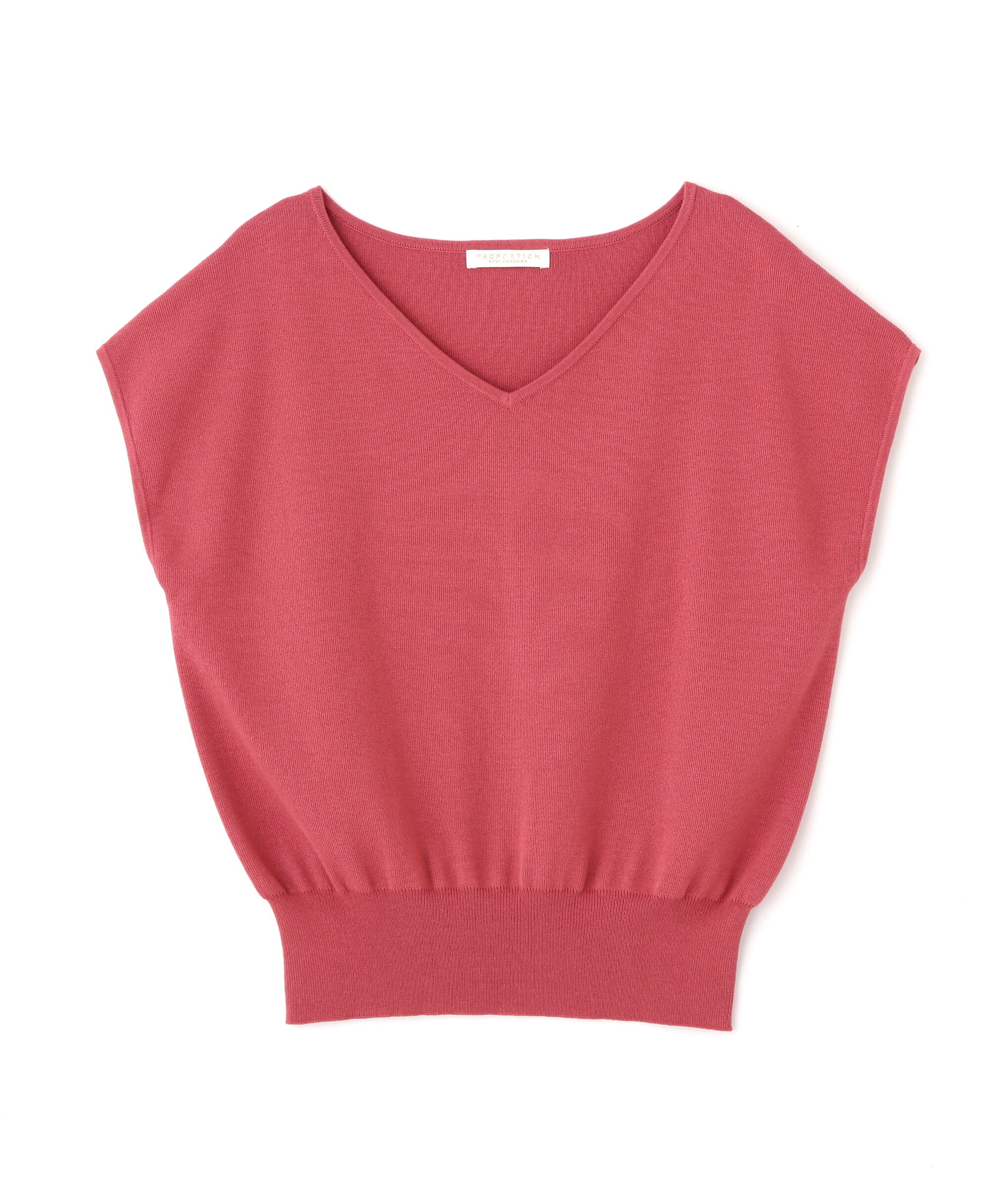 PROPORTION BODY DRESSING「Vネック総針ニット」|ニット・セーター|