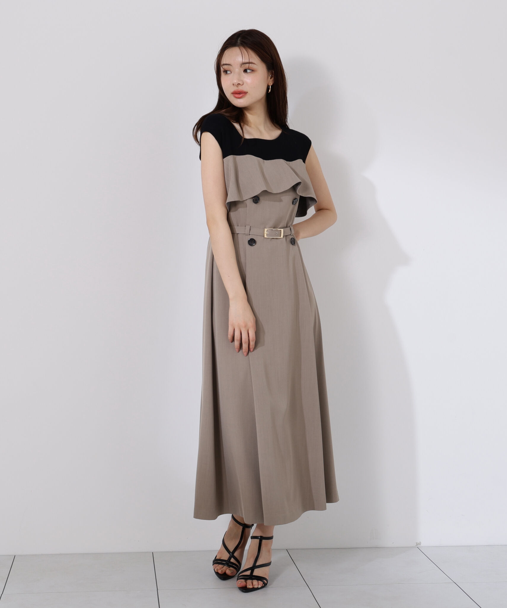 PROPORTION BODY DRESSING「ニットドッキングレイヤード風ワンピース」|ワンピース|