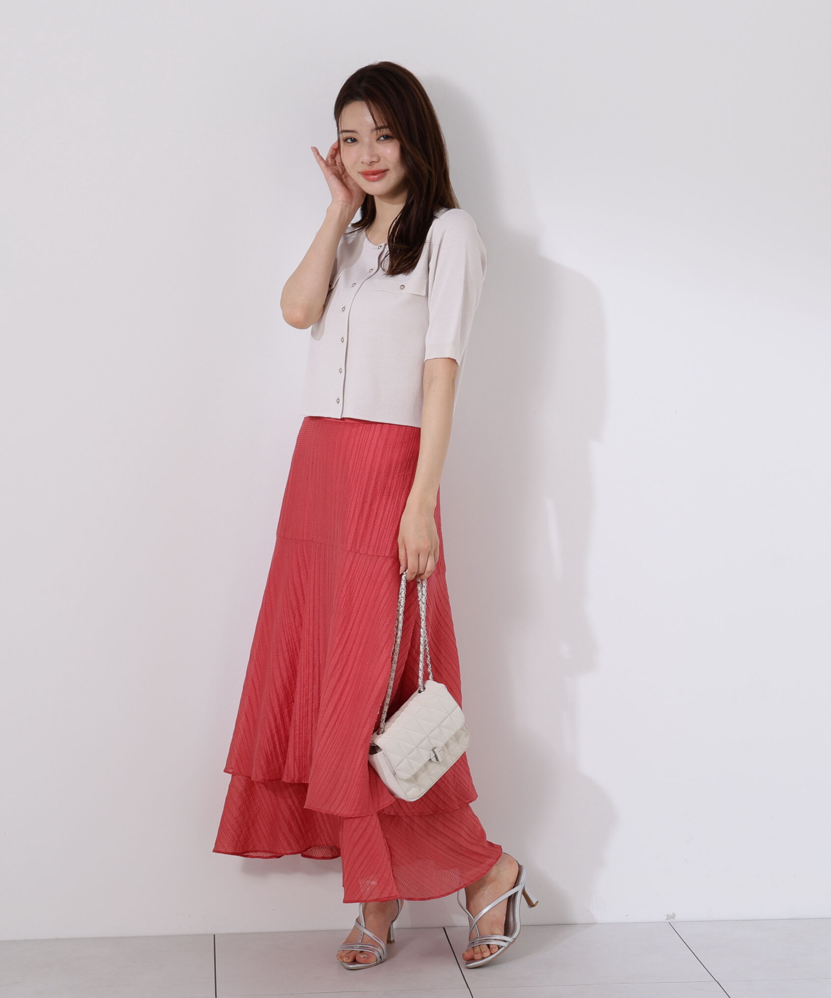 PROPORTION BODY DRESSING「ショート半袖カーディガン」|カーディガン|