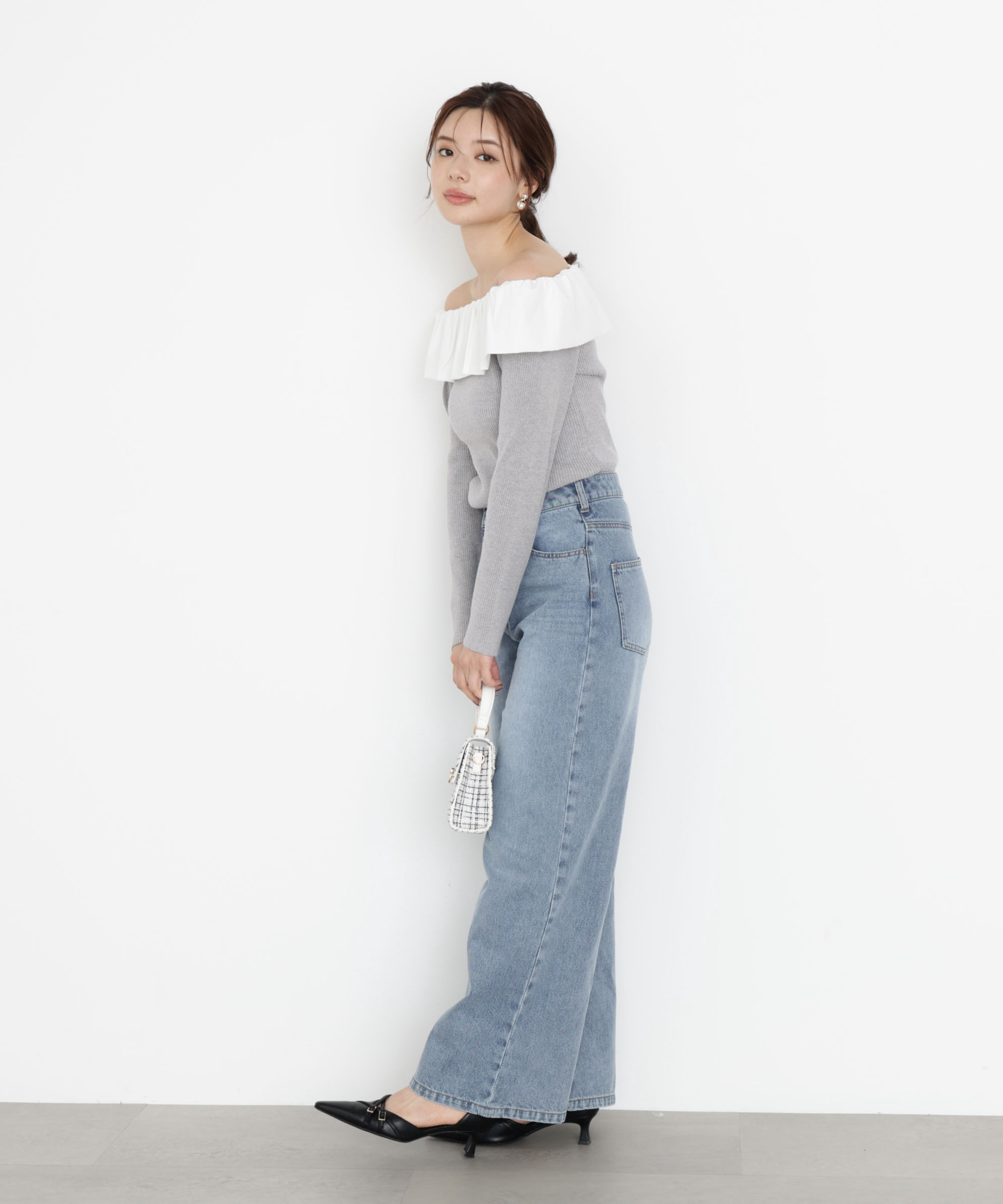 PROPORTION BODY DRESSING「ワイドデニムパンツ」|その他|